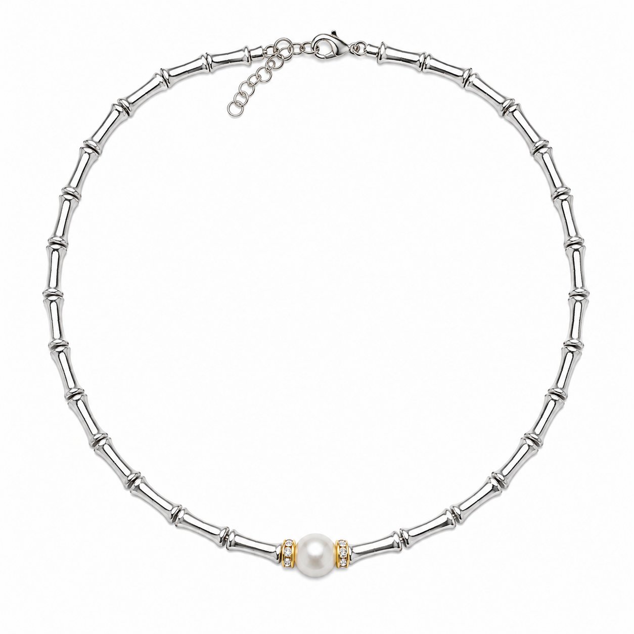 Silver Ortası İncili Kolye
