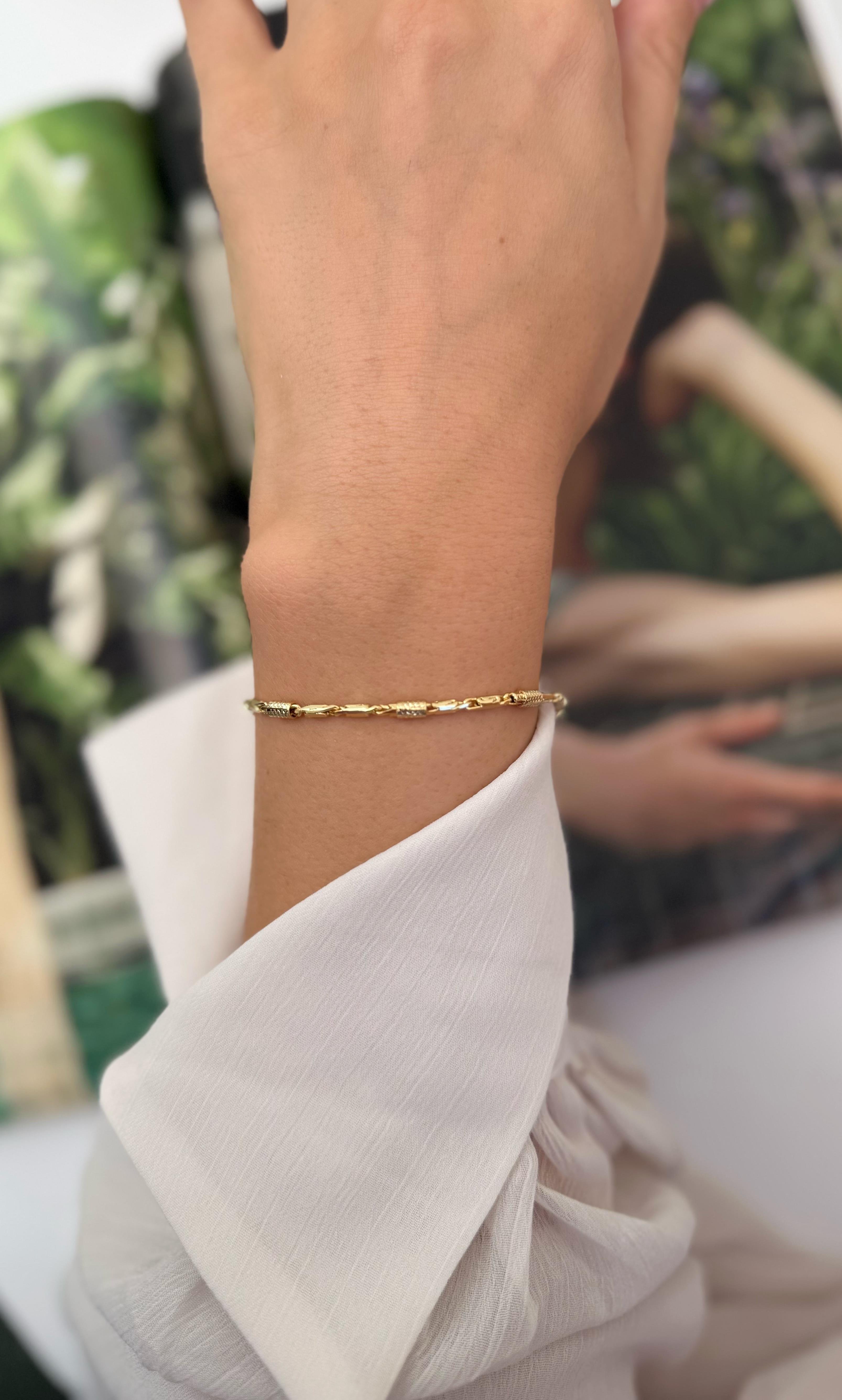 Xuping Gold Vintage Zincir Bileeklik  