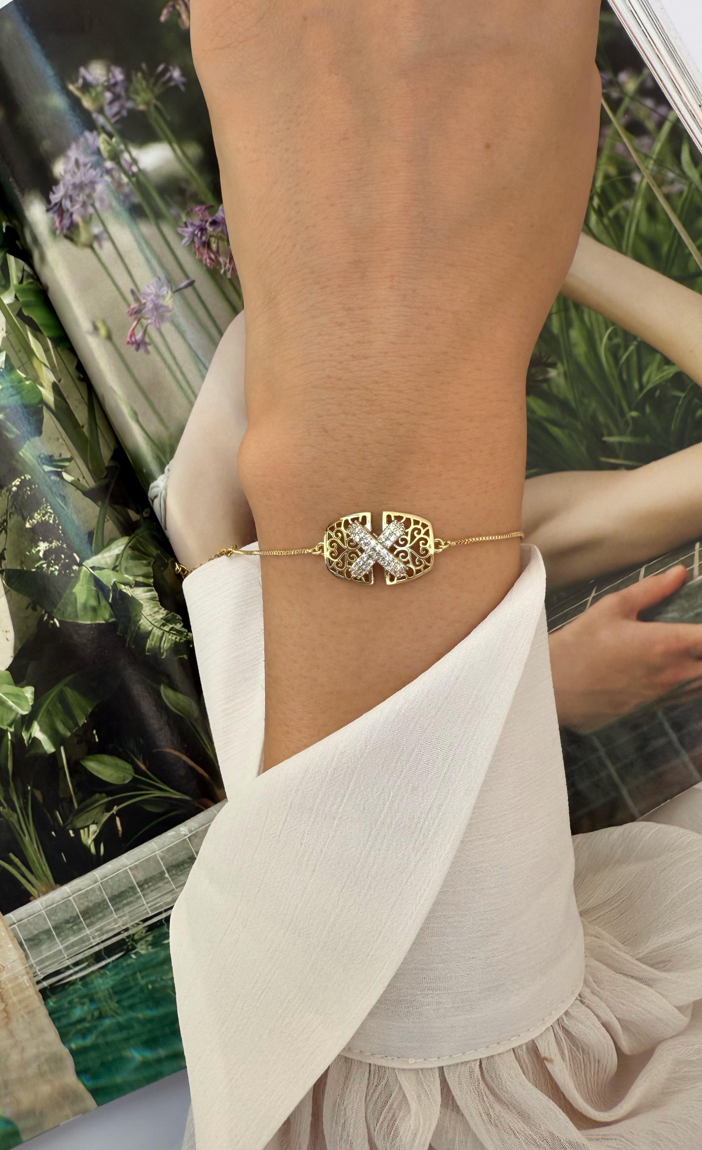 Xuping Gold Zirkon Taşlı Bileklik