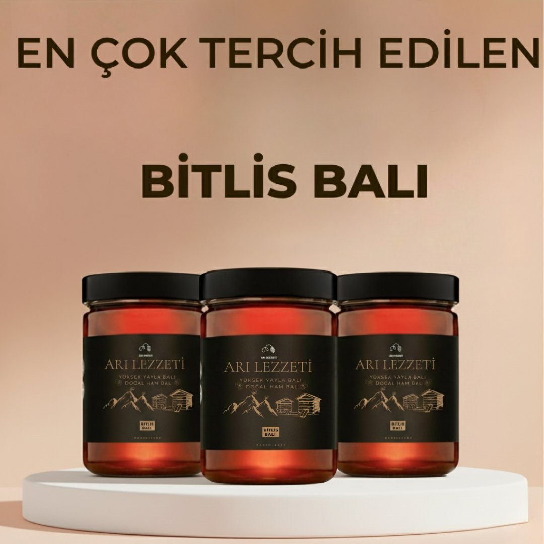Bitlis Yayla Süzme Balı 812 Prolin 860gr X 3 (DOĞAL,HAKİKİ)