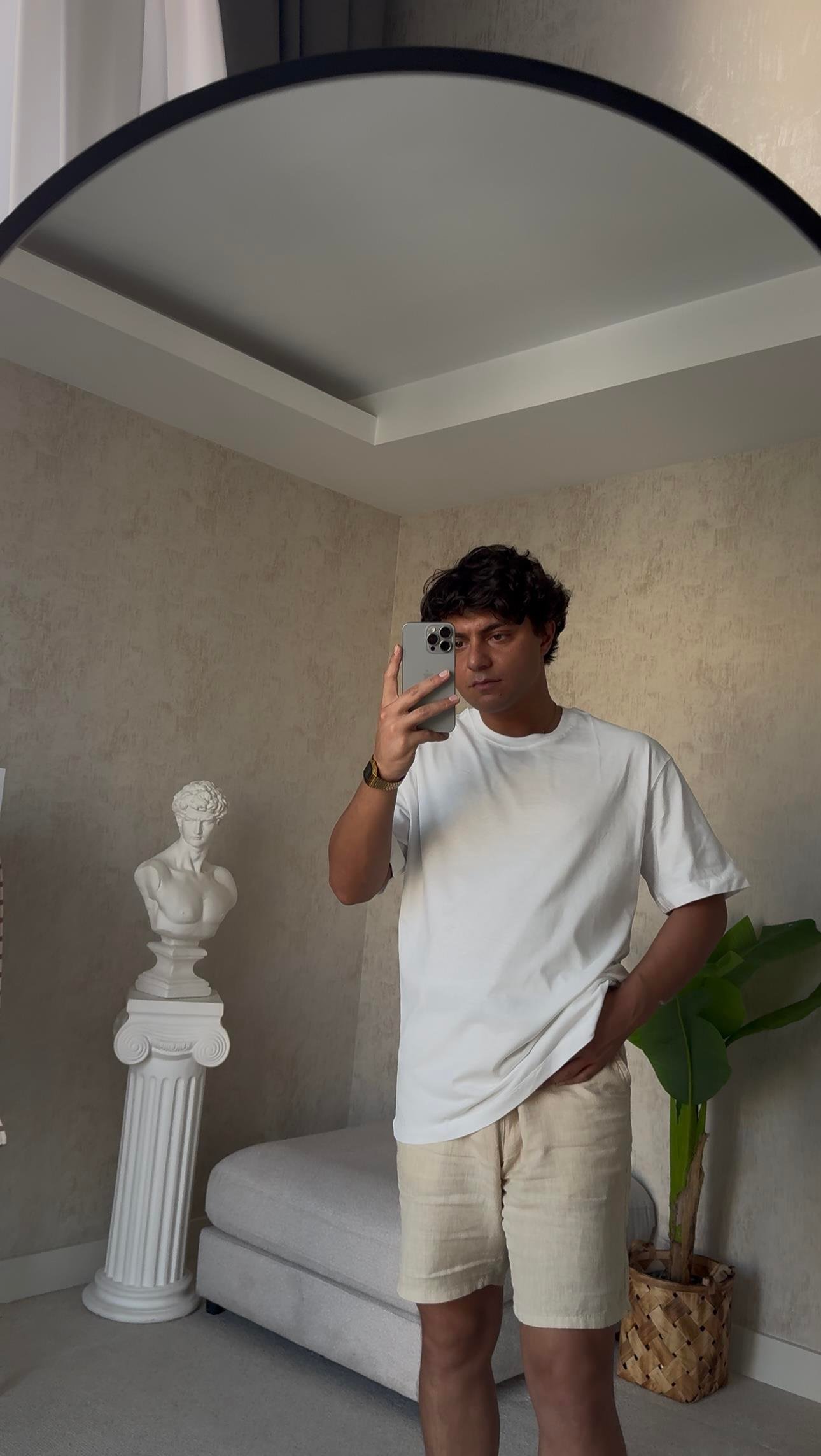 BASIC OVERSIZE WHITE TSHİRT