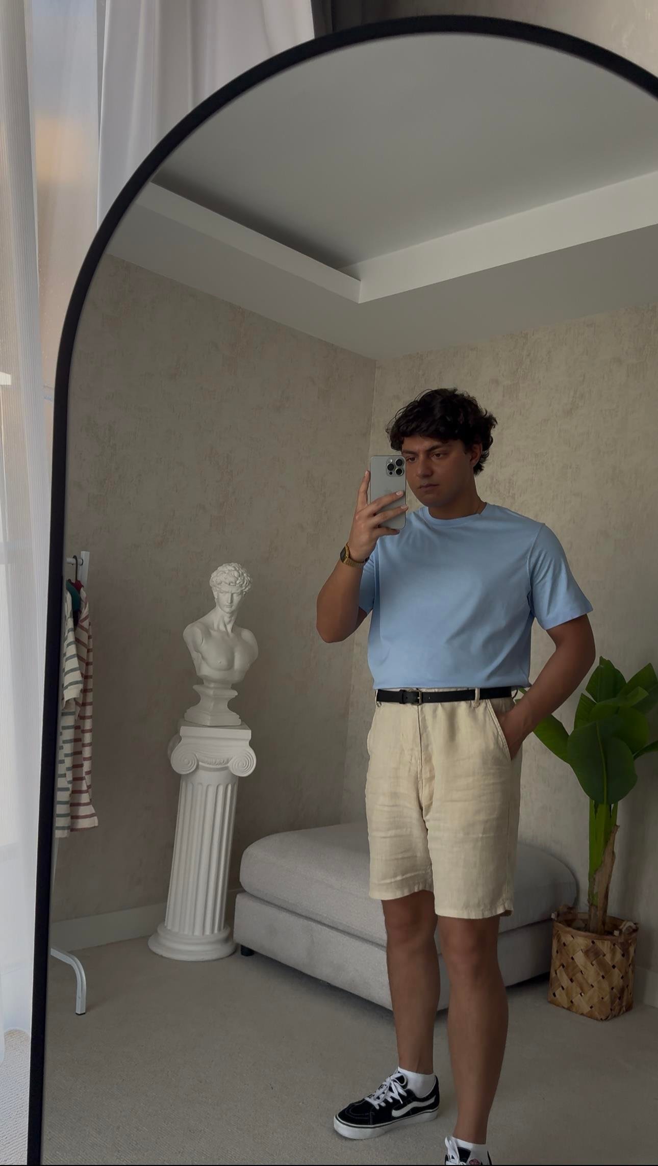 REGULAR BASIC BLUE TSHİRT