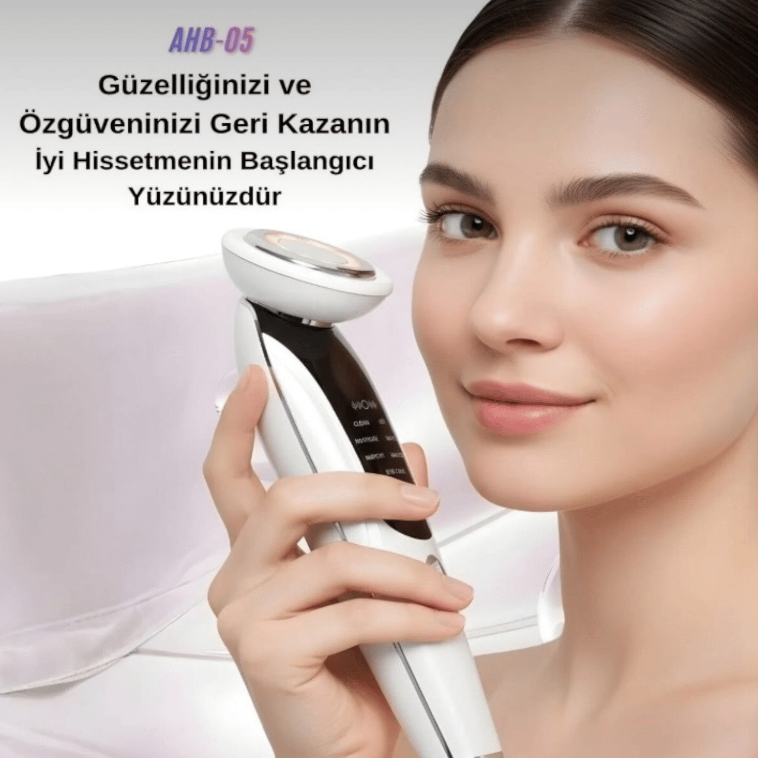 AUHMA AHB-05 Yüz Germe Sıkılaştırma, Cihazı Siyah Nokta Temizleme,Göz Altı Bakımı 7'si 1 Arada 