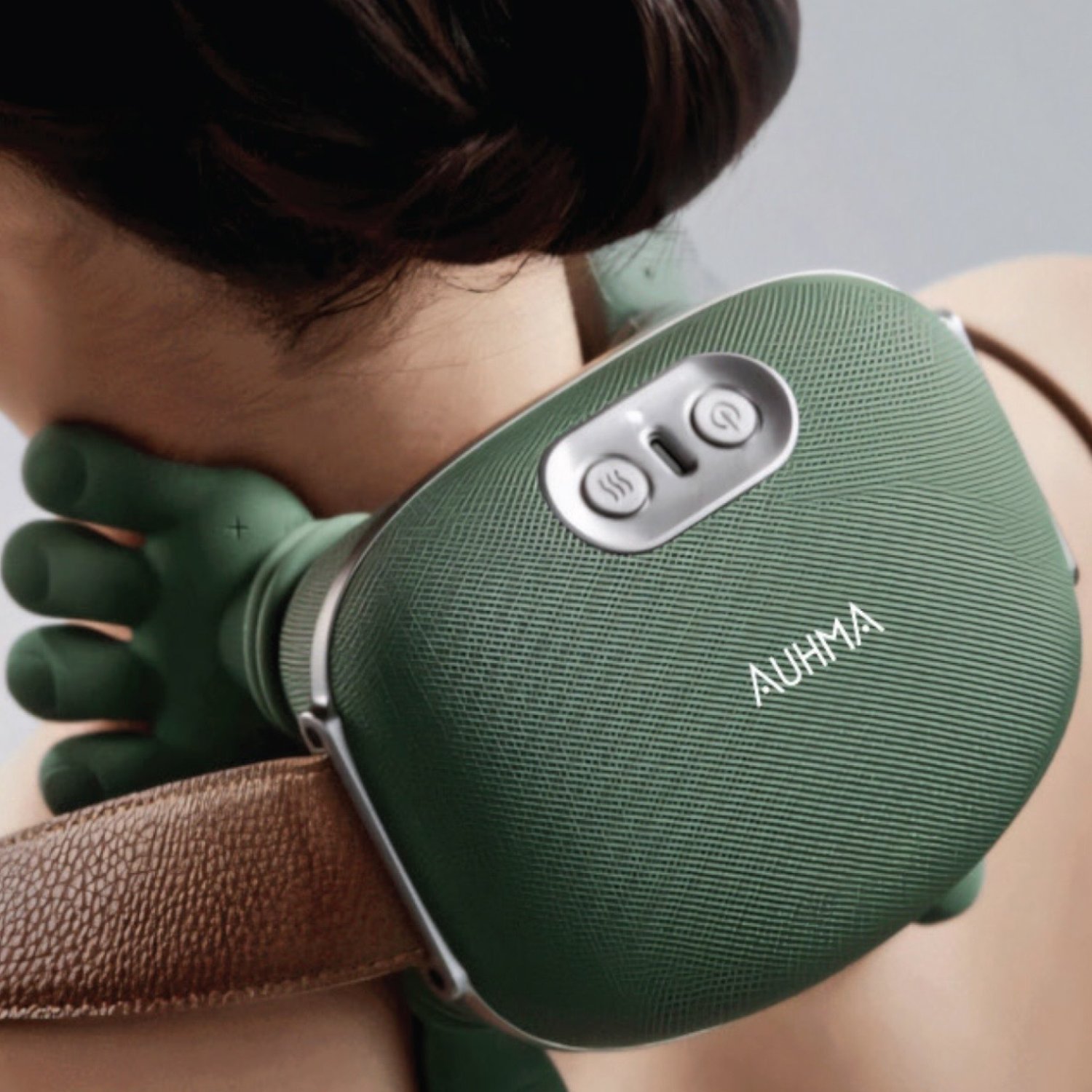Auhma AMG38 Şarjlı Isıtmalı Boyun ve Omuz Masaj Aleti – 3D Yoğurma Derin Doku Shiatsu Masaj Cihazı (45°c Heat Therapy)
