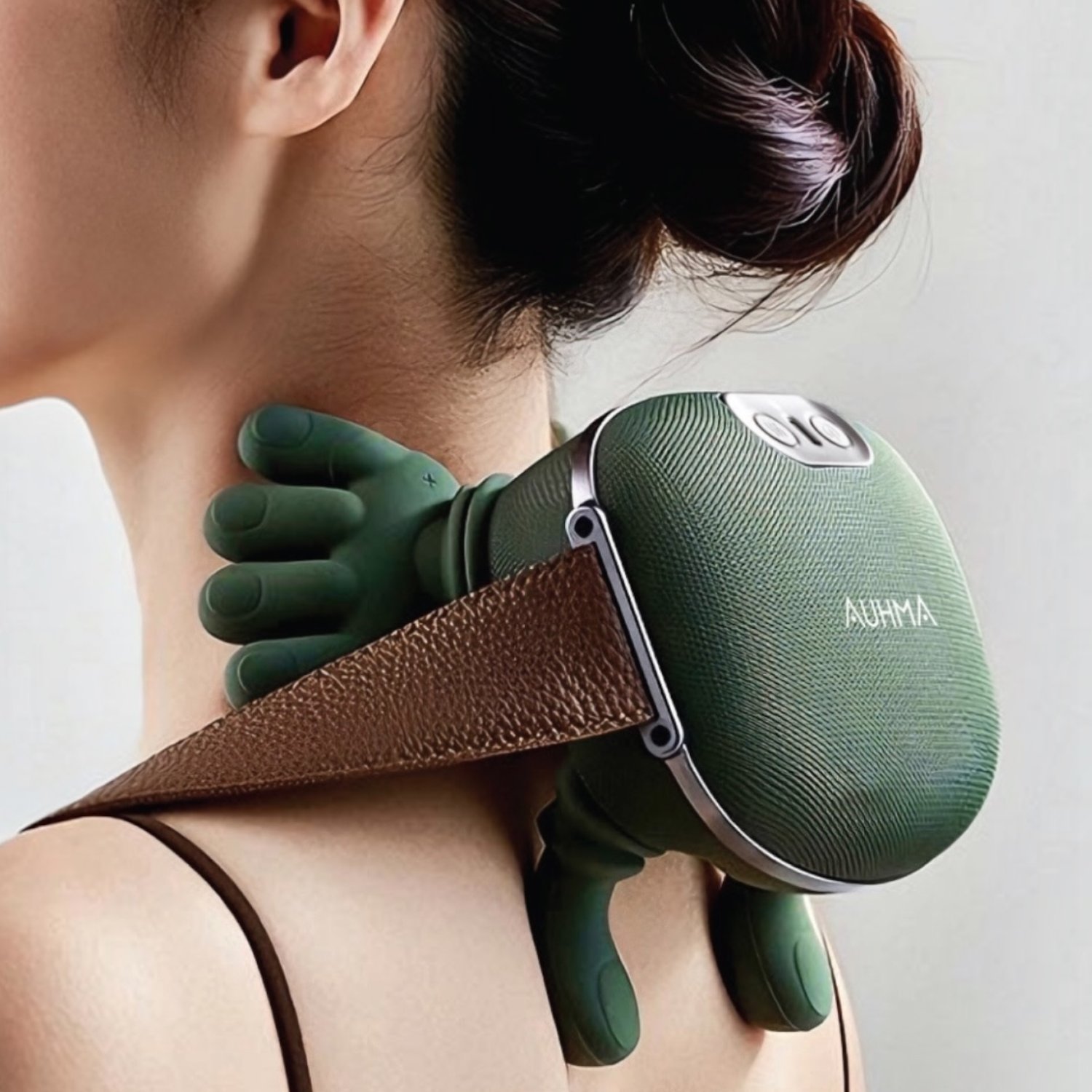 Auhma AMG38 Şarjlı Isıtmalı Boyun ve Omuz Masaj Aleti – 3D Yoğurma Derin Doku Shiatsu Masaj Cihazı (45°c Heat Therapy)