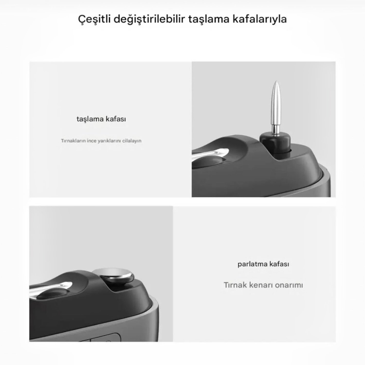 AUHMA ANC-02 4in1 Elektrikli Tırnak Törpüleme Ve Kesme Makası Otomatik Tırnak Makinesi