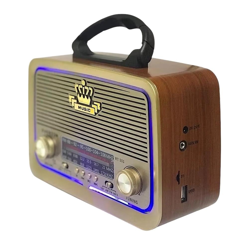 Harvox Nostaljik Radyo Fenerli Bluetoothlu Mp3 Çalar Müzik Kutusu 