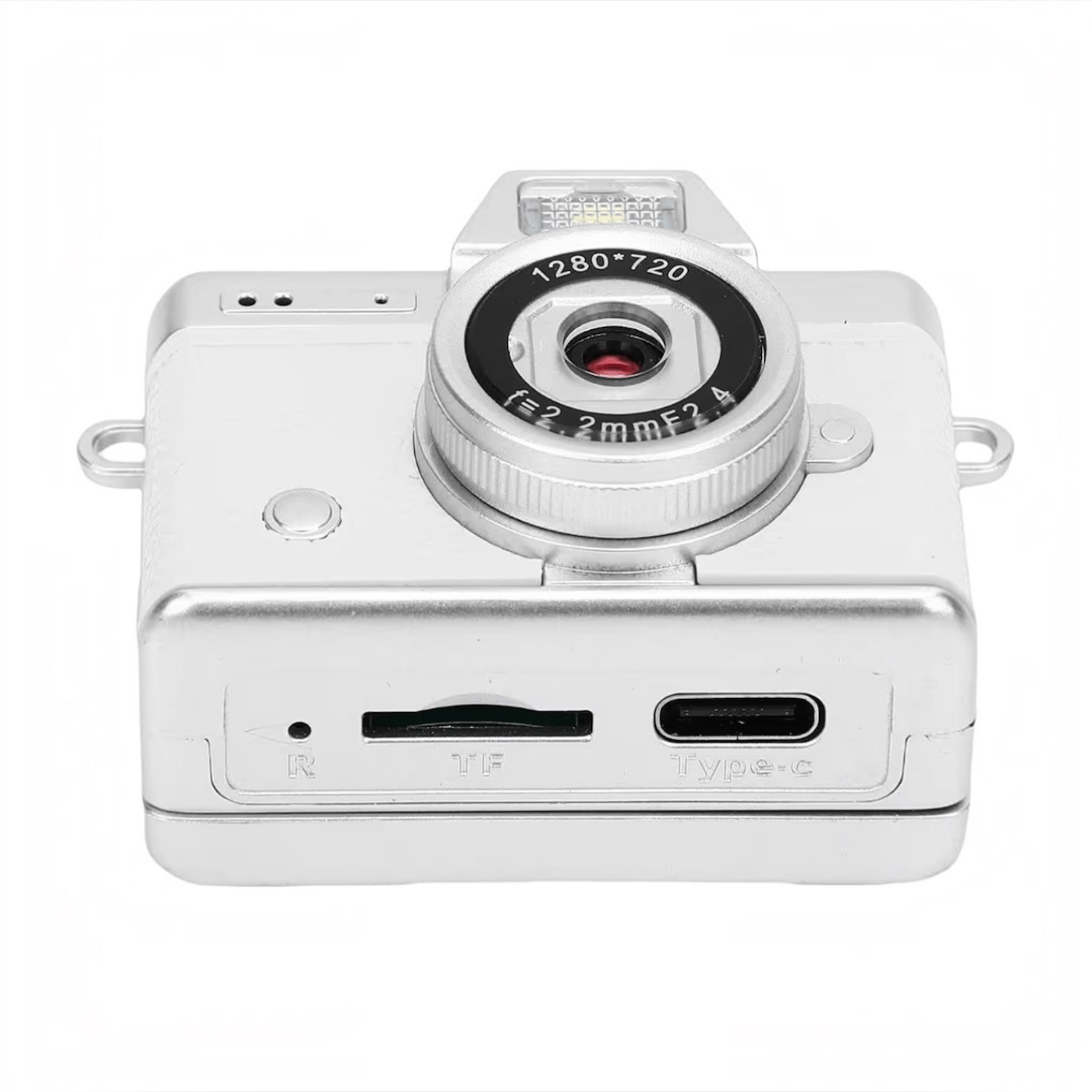 Mini Dijital Kamera (Boy 3,5 *4,5 cm )Yüksek Çözünürlüklü 1280*720 Hd Ekranlı Beyaz Renk 