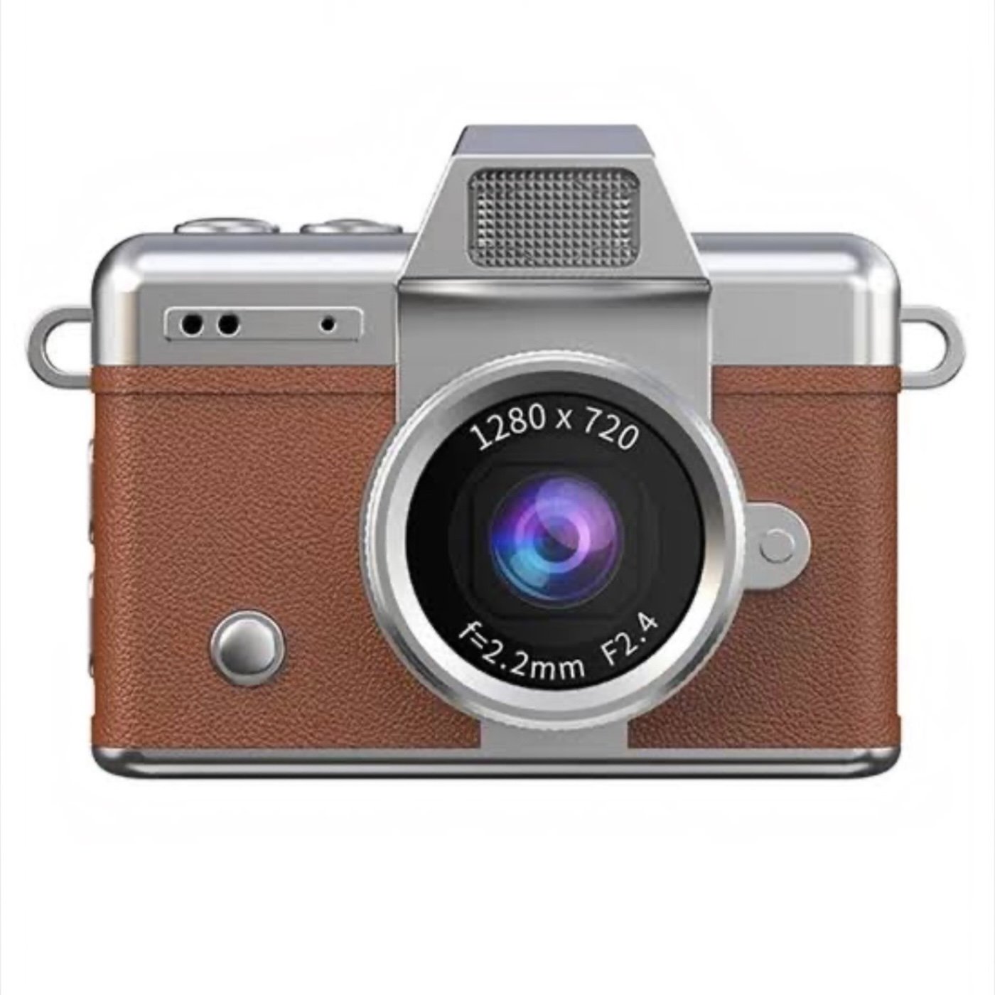 Mini Dijital Kamera (Boy 3,5 *4,5 cm )Yüksek Çözünürlüklü 1280*720 Hd Ekranlı Kahve