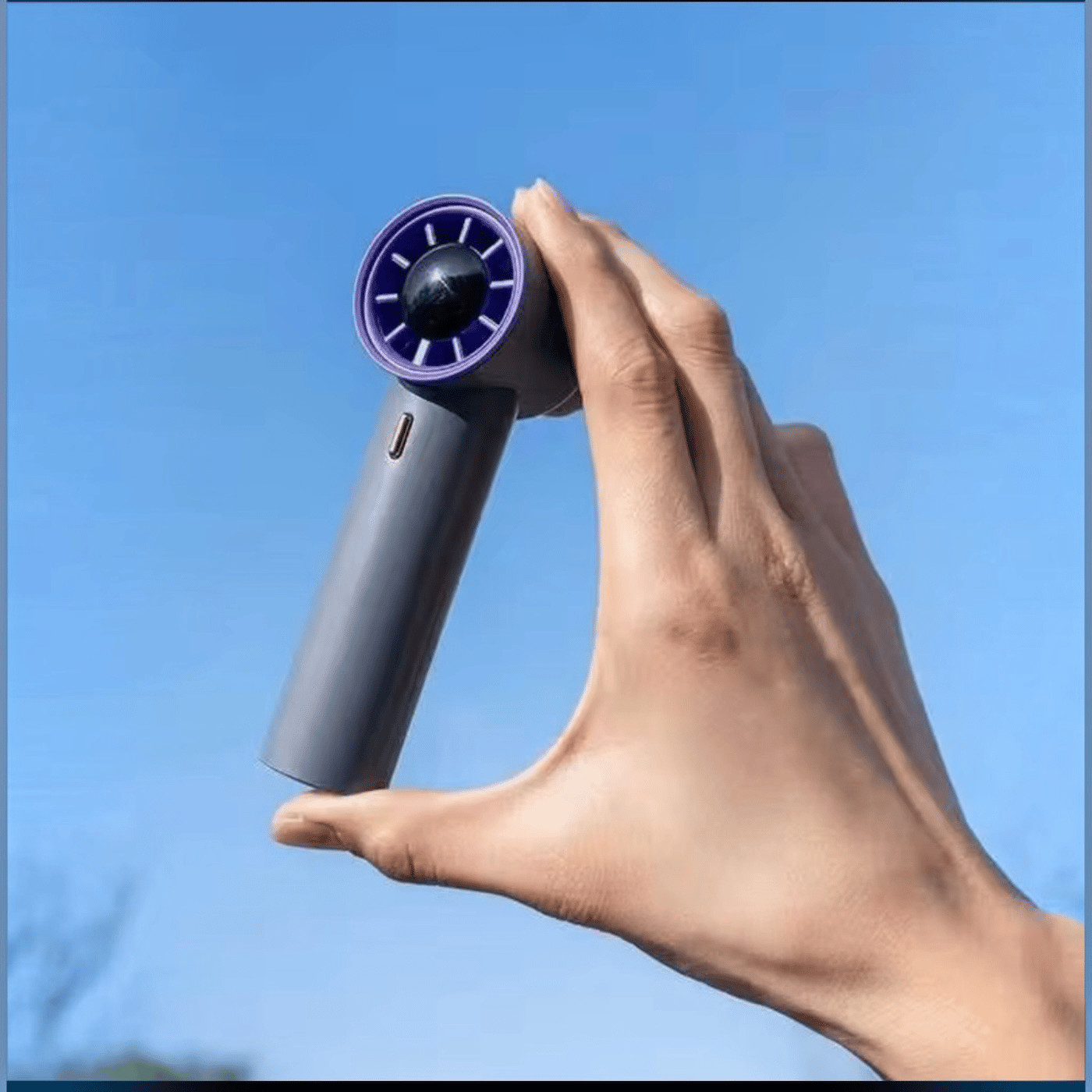 Mini  Taşınabilir Turbo El Fanı – Yüksek Hızlı, Akıllı Dijital Ekran, Usb-C Şarj Edilebilir, Kompakt, Modern
