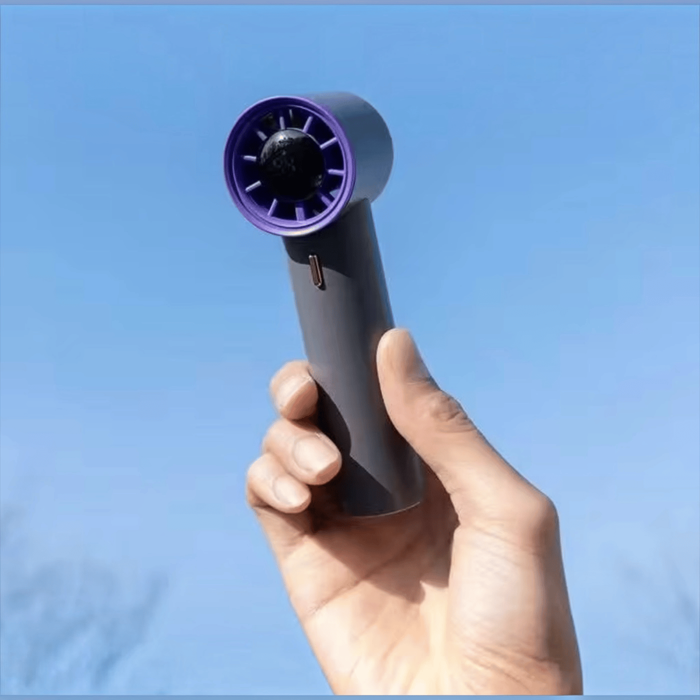 Mini  Taşınabilir Turbo El Fanı – Yüksek Hızlı, Akıllı Dijital Ekran, Usb-C Şarj Edilebilir, Kompakt, Modern