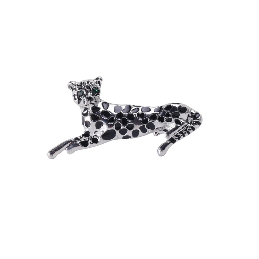 Panter Broş (6 cm) Gümüş Renk