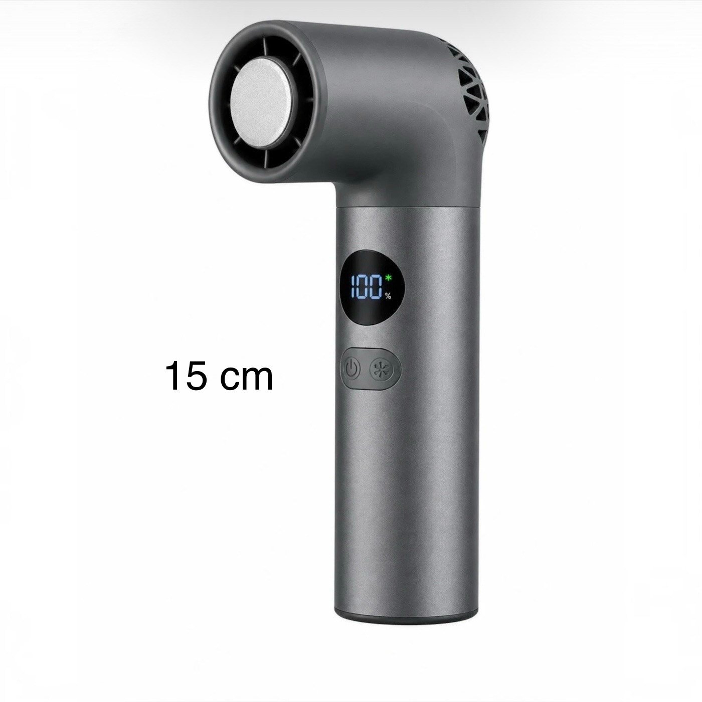 Turbo Buzlu Fan  Dijital Ekranlı Şarjlı Mini El Vantilatörü – 100 Kademeli Ayar, 3000MAH Batarya, Type-C Şarj