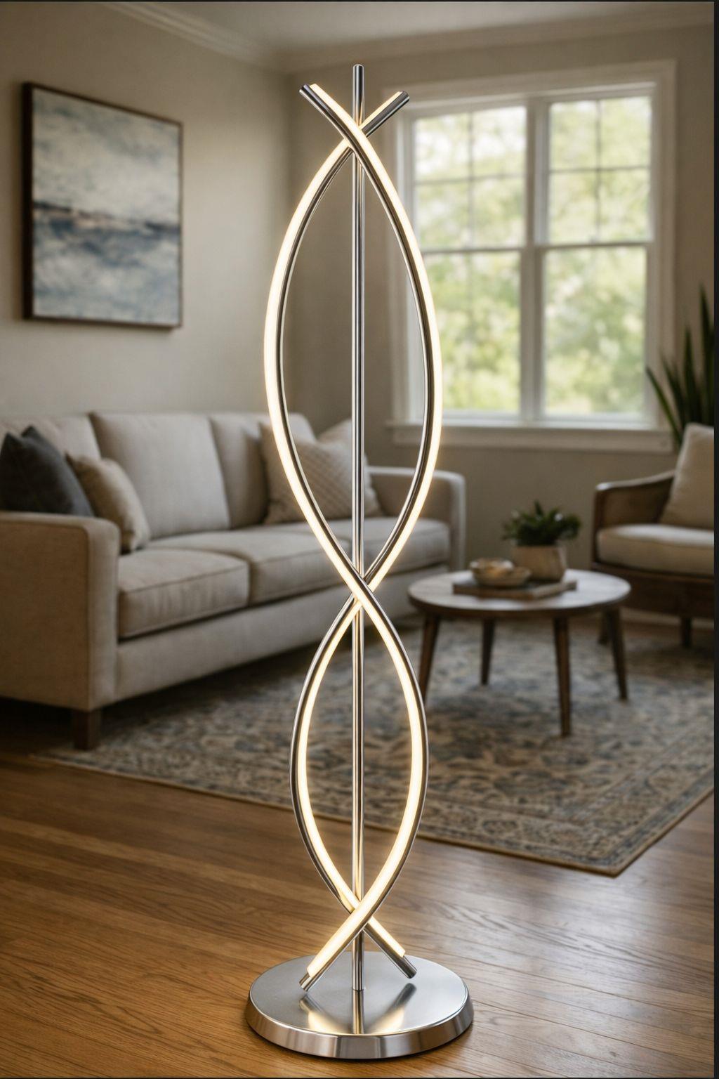 LEDLİ LAMBADER FLUX KROM