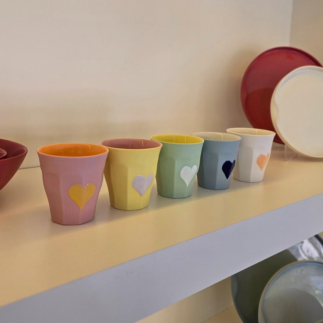 Colore Espresso Bardağı Pembe & Turuncu