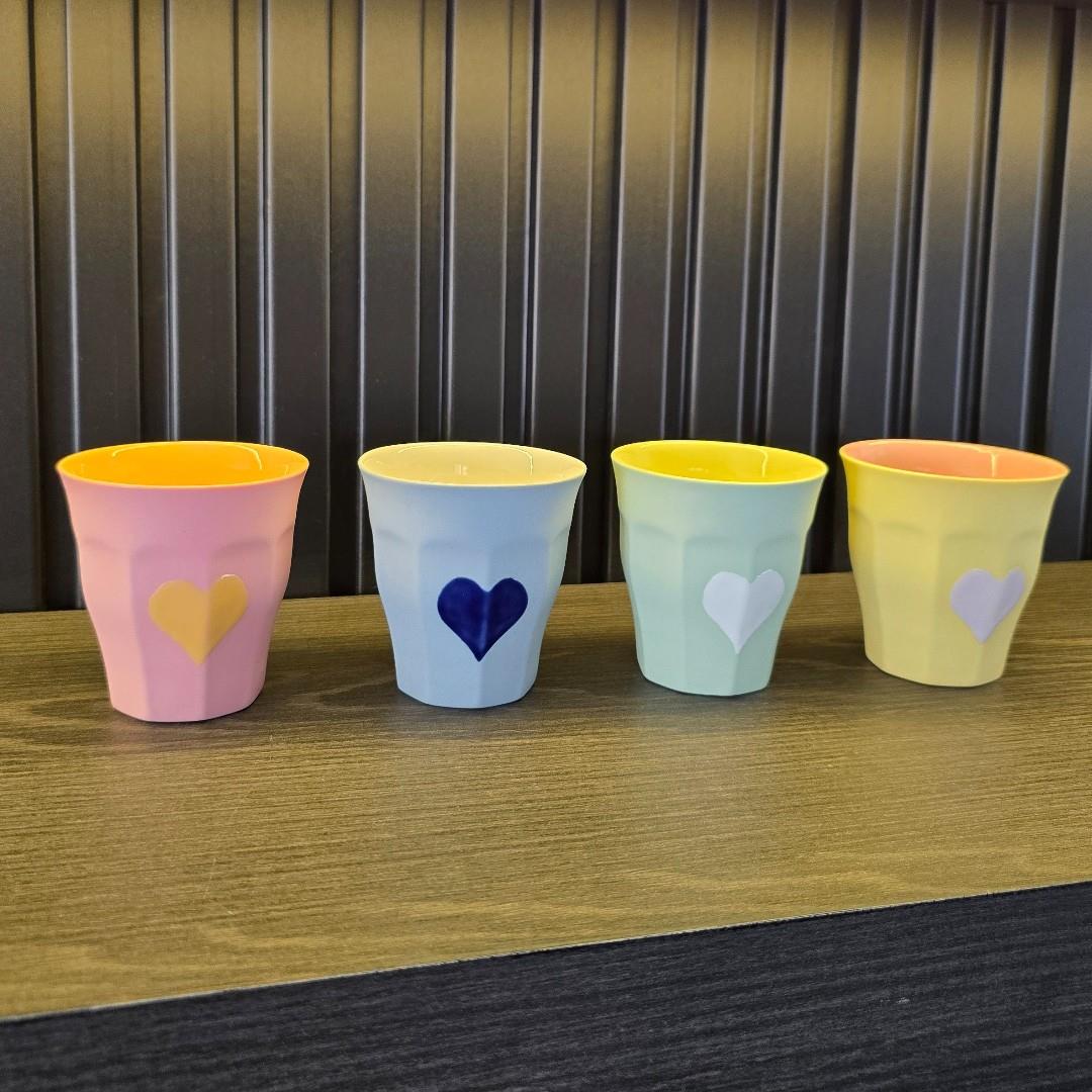 Colore Espresso Bardağı Sarı & Pembe