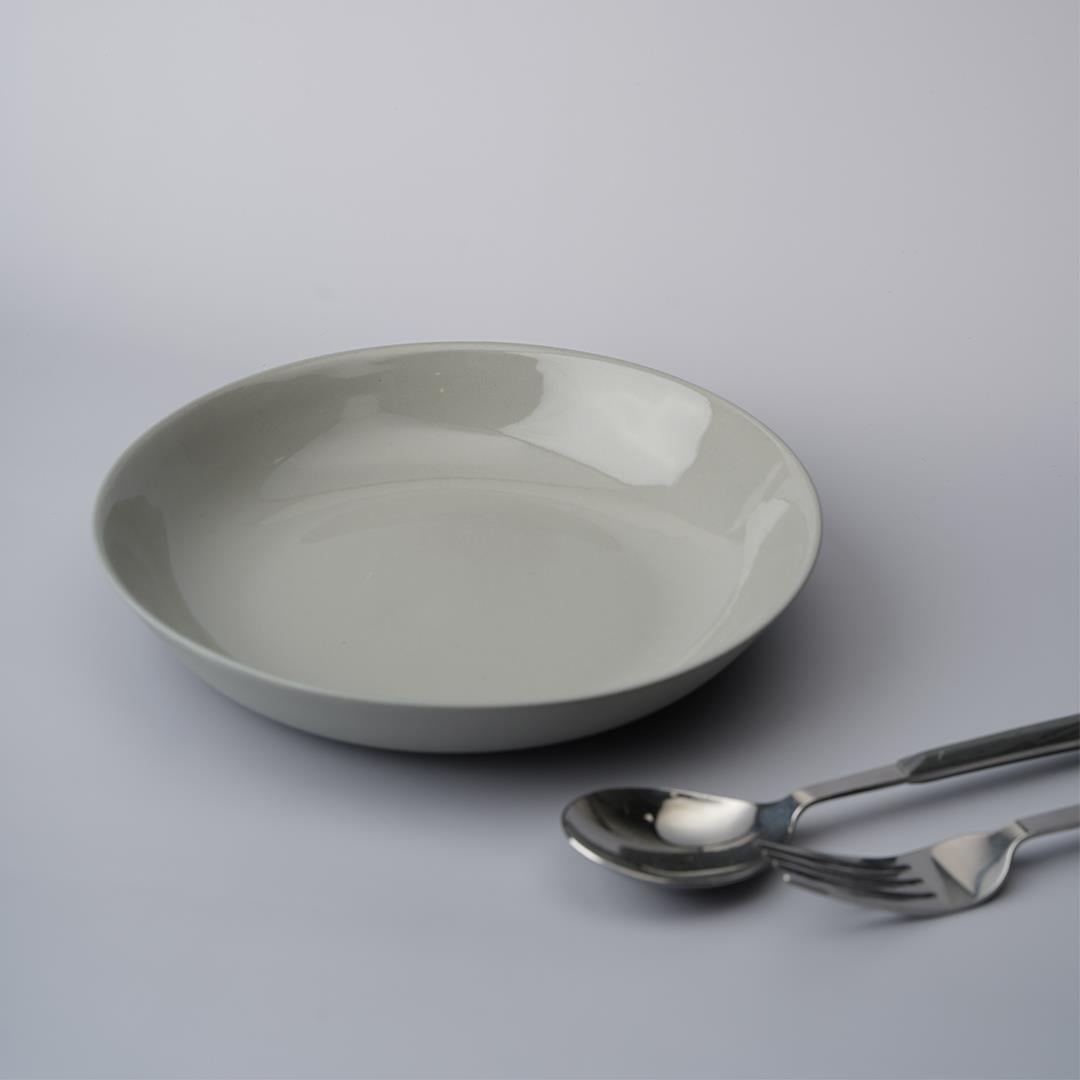 Çukur Yemek Tabağı Gri