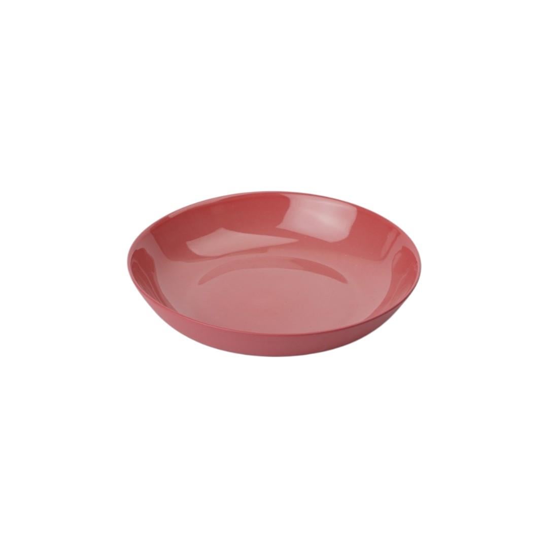 Çukur Yemek Tabağı Koyu Pembe