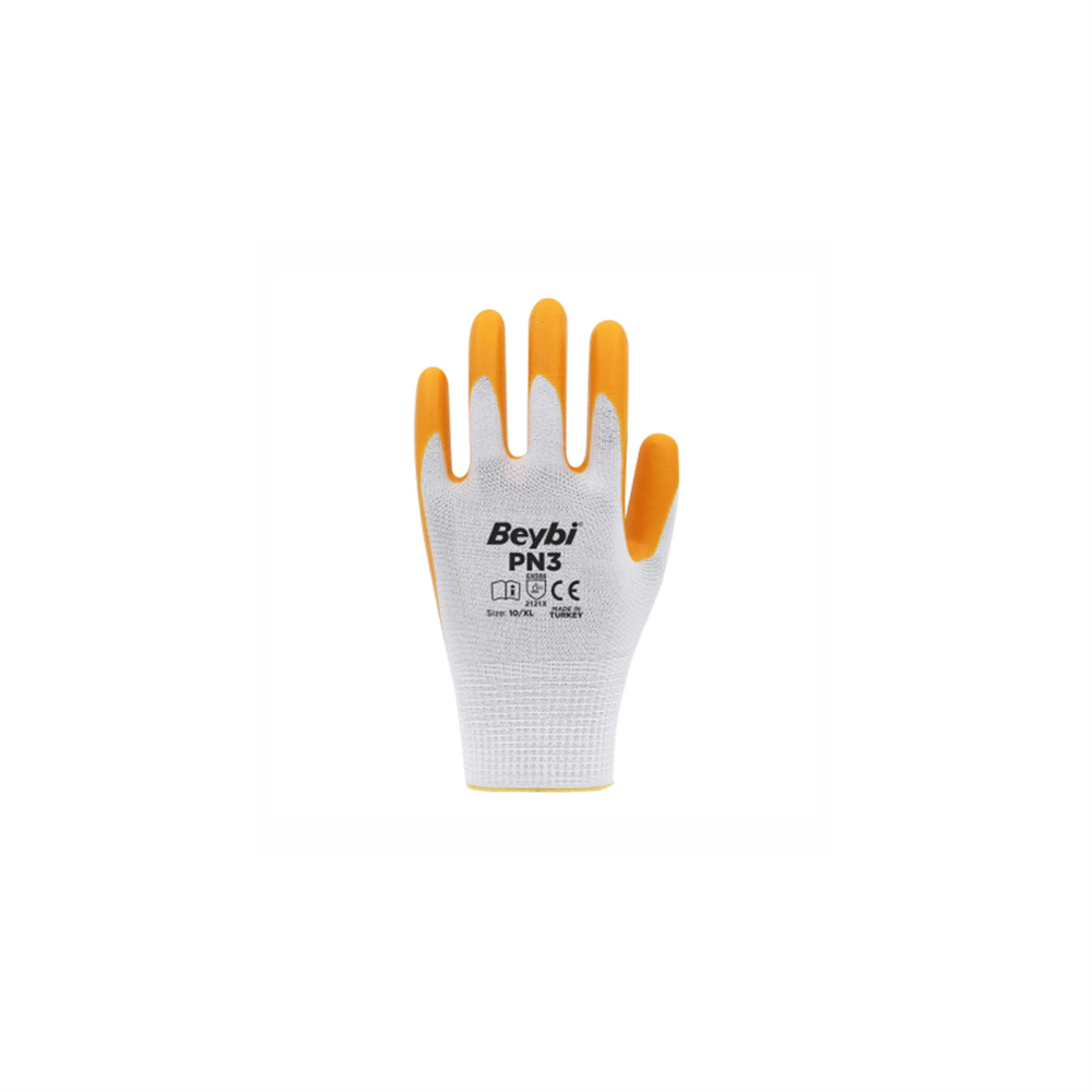 Beybi Sarı Nitril Eldiven PN3 No:10
