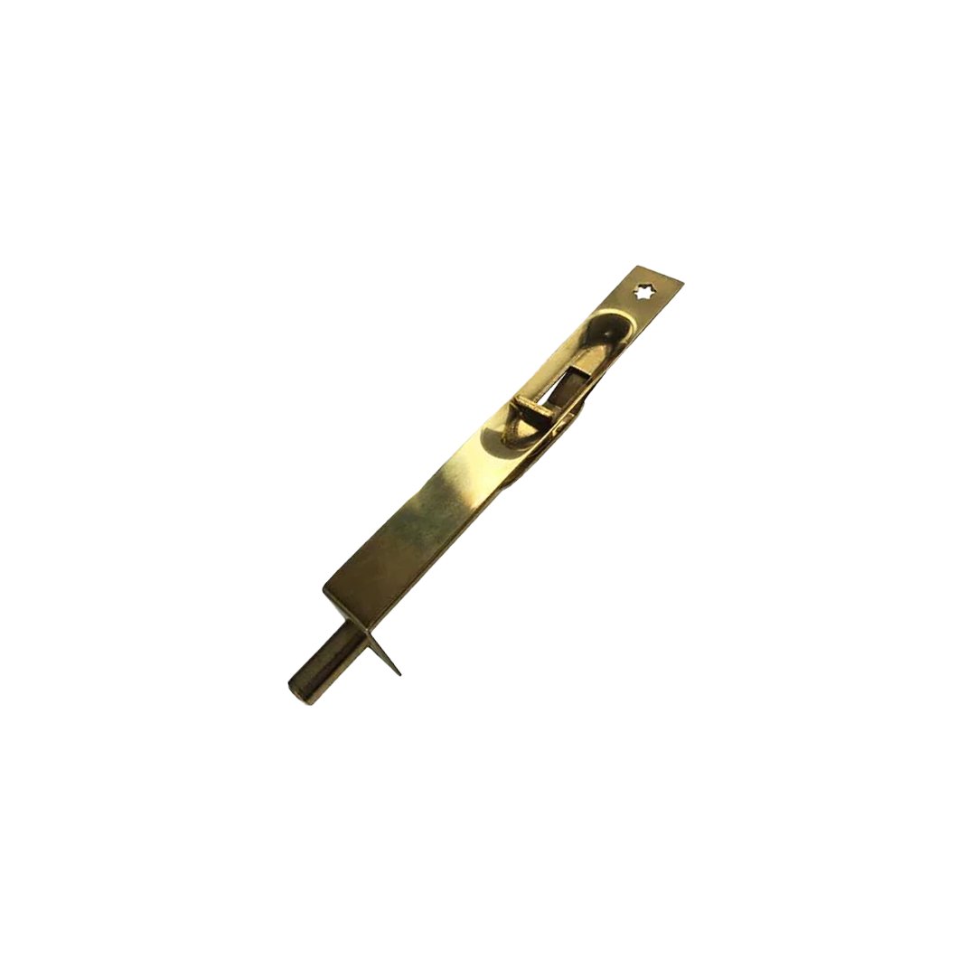 Dooraks Pirinç İtmeli Gömme Sürgü Sarı 10 cm