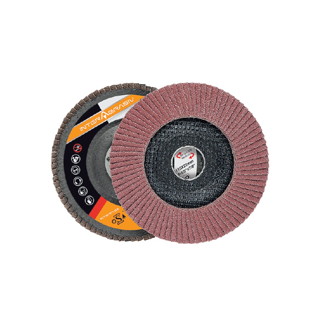 İnterflex Alümin Oksit Flap Disk AC721X 115*40 Kum