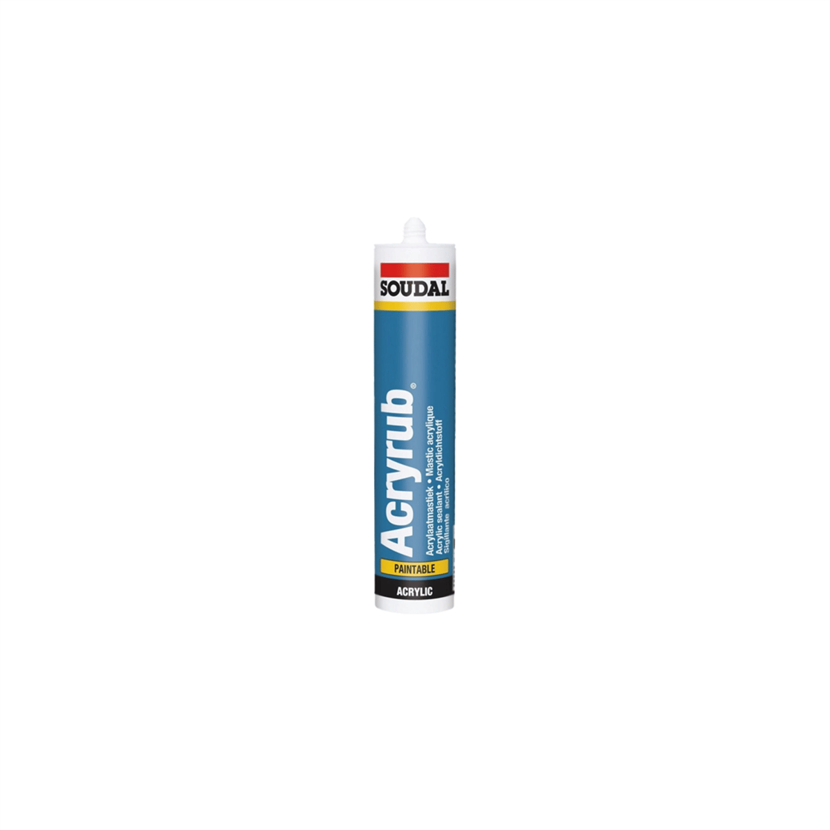 Soudal Acryrub Silikonize Mastik Beyaz 500 gr