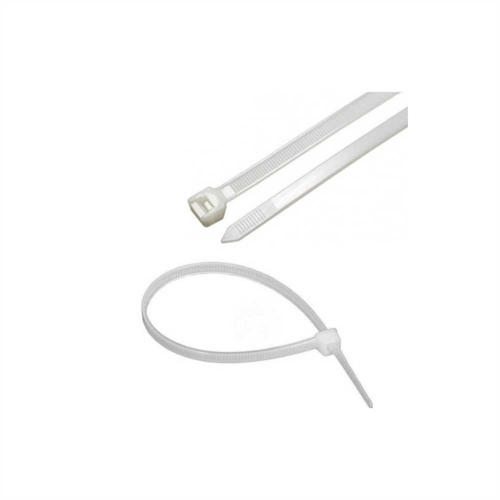 Tork Kablo Bağı Plastik Cırt Kelepçe Beyaz 3,6*140