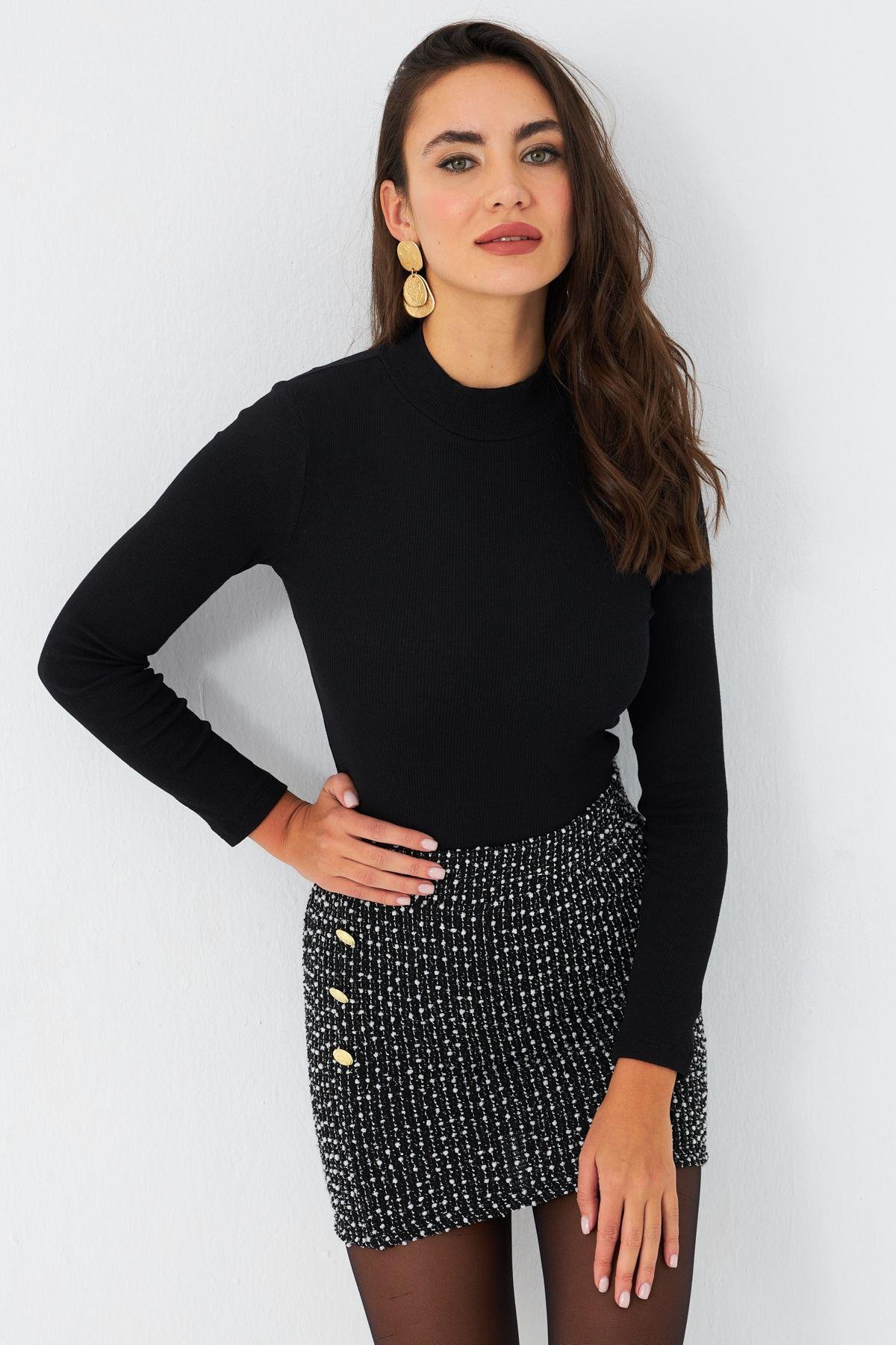 Kadın Camel Kaşkorse Basic Bluz AYD389