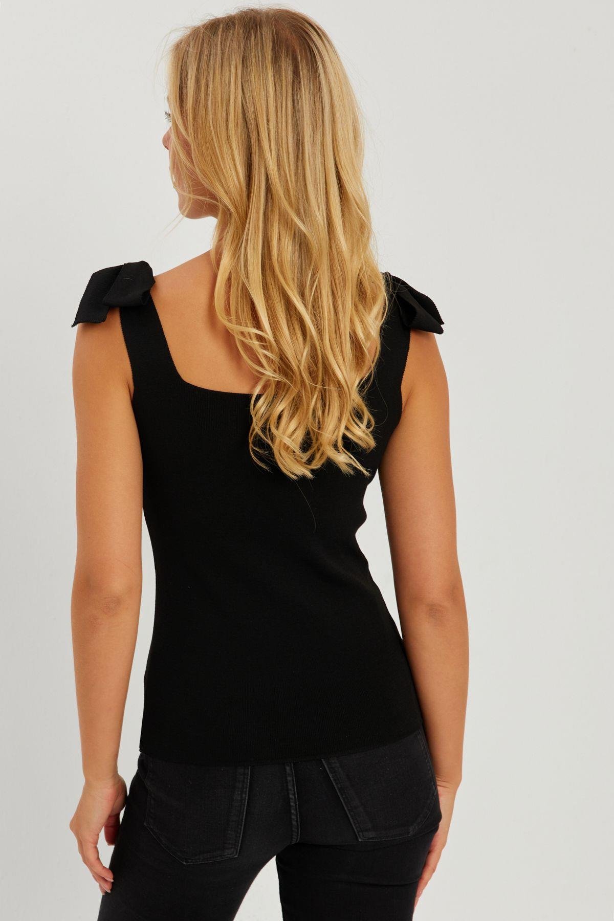 Kadın Camel Triko Bluz YV236