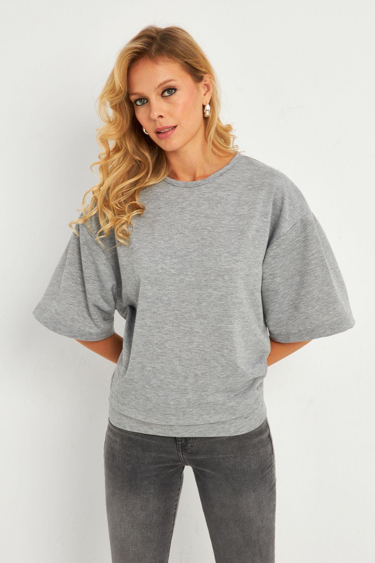 Kadın Gri Sweatshirt MEY2911