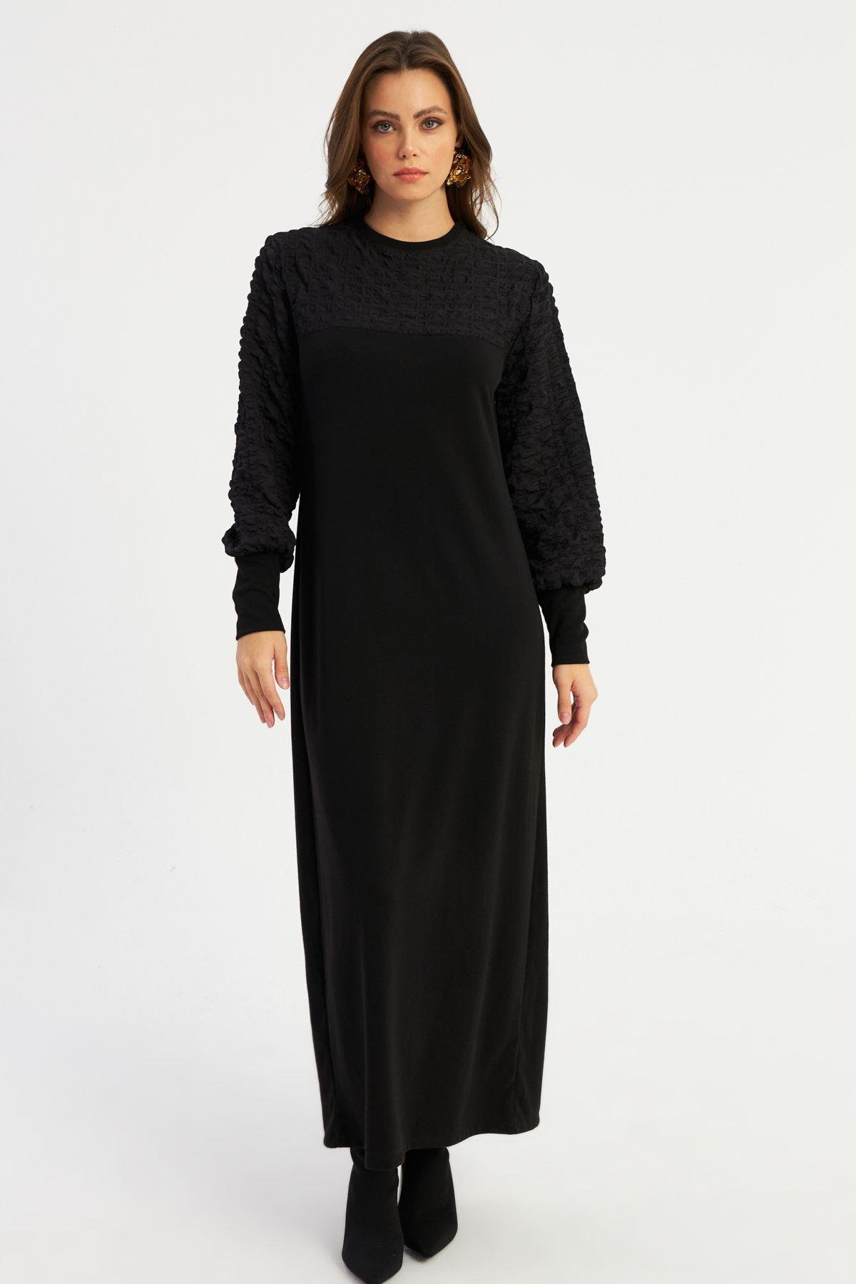 Kadın Siyah Maxi Elbise MBK57