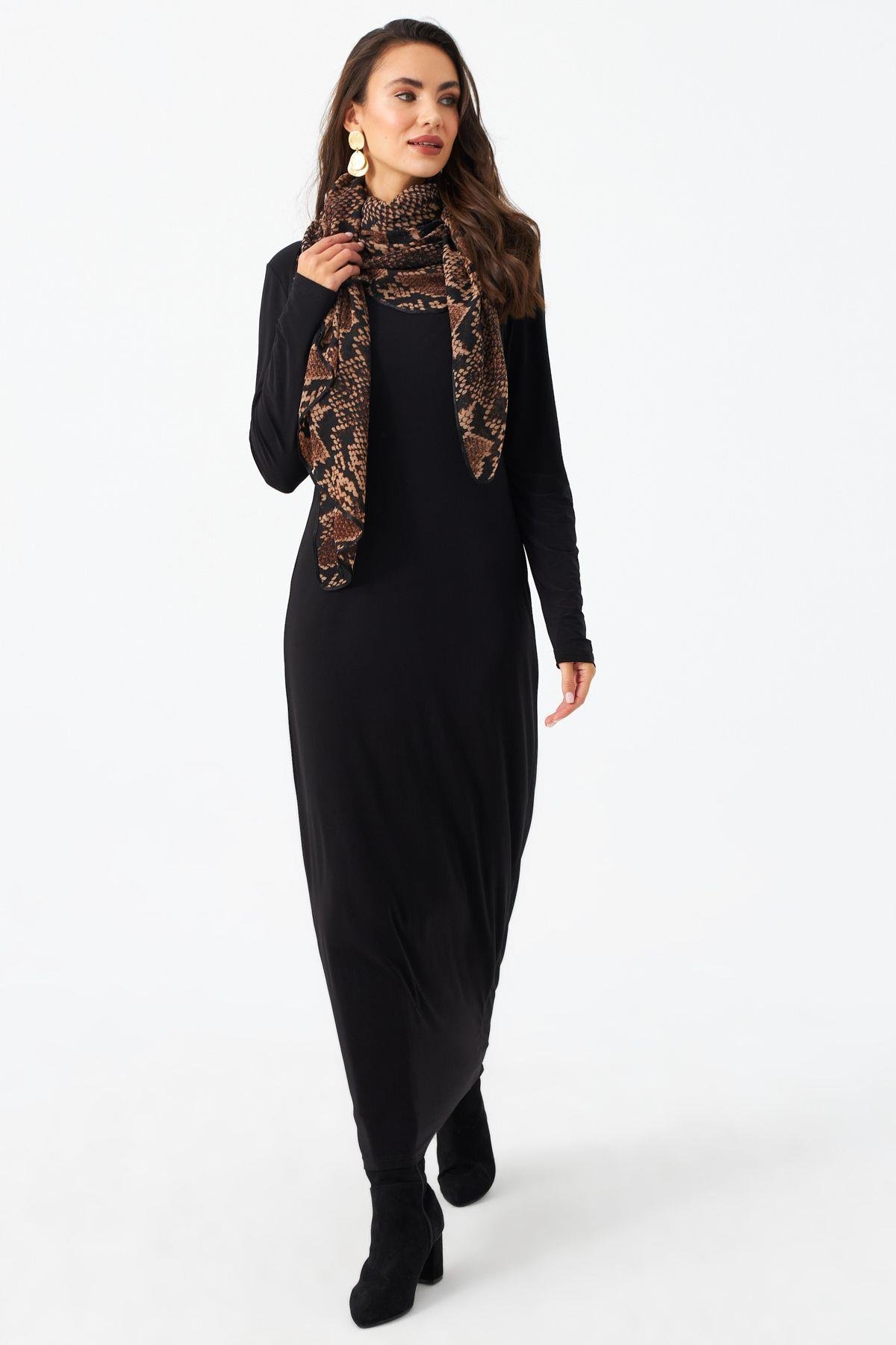 Kadın Siyah Maxi Elbise MLİK65
