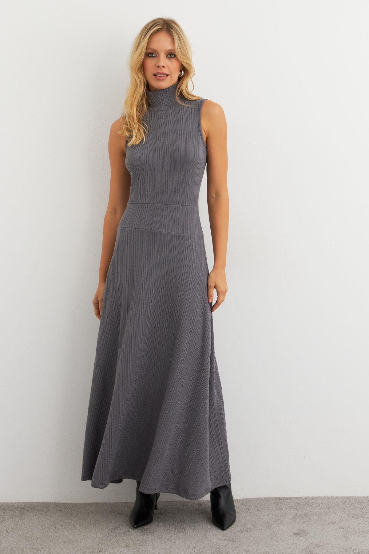 Kadın Vanilya Basic Maxi Elbise MTF29