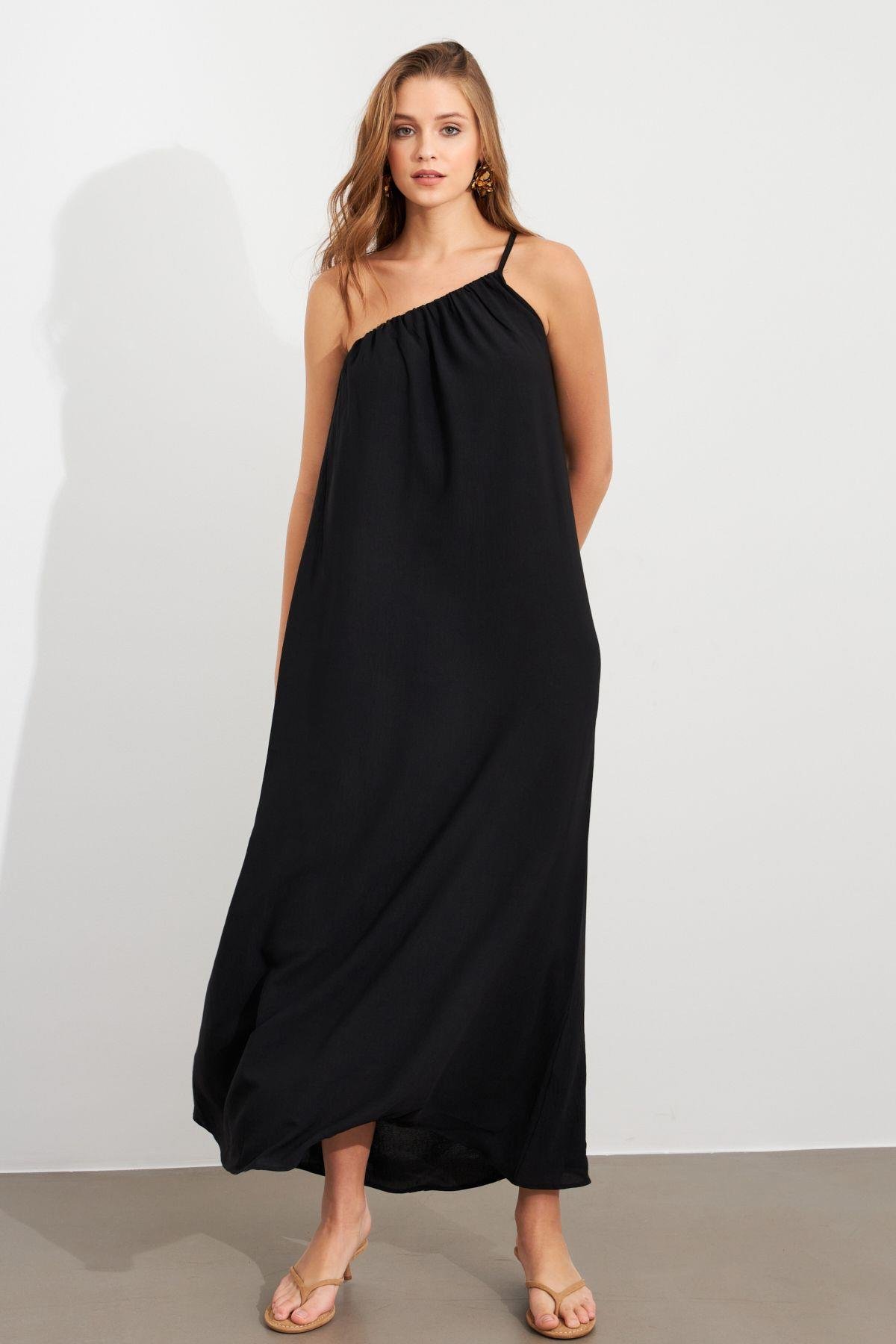 Kadın Yeşil Maxi Basic Elbise İRE1012