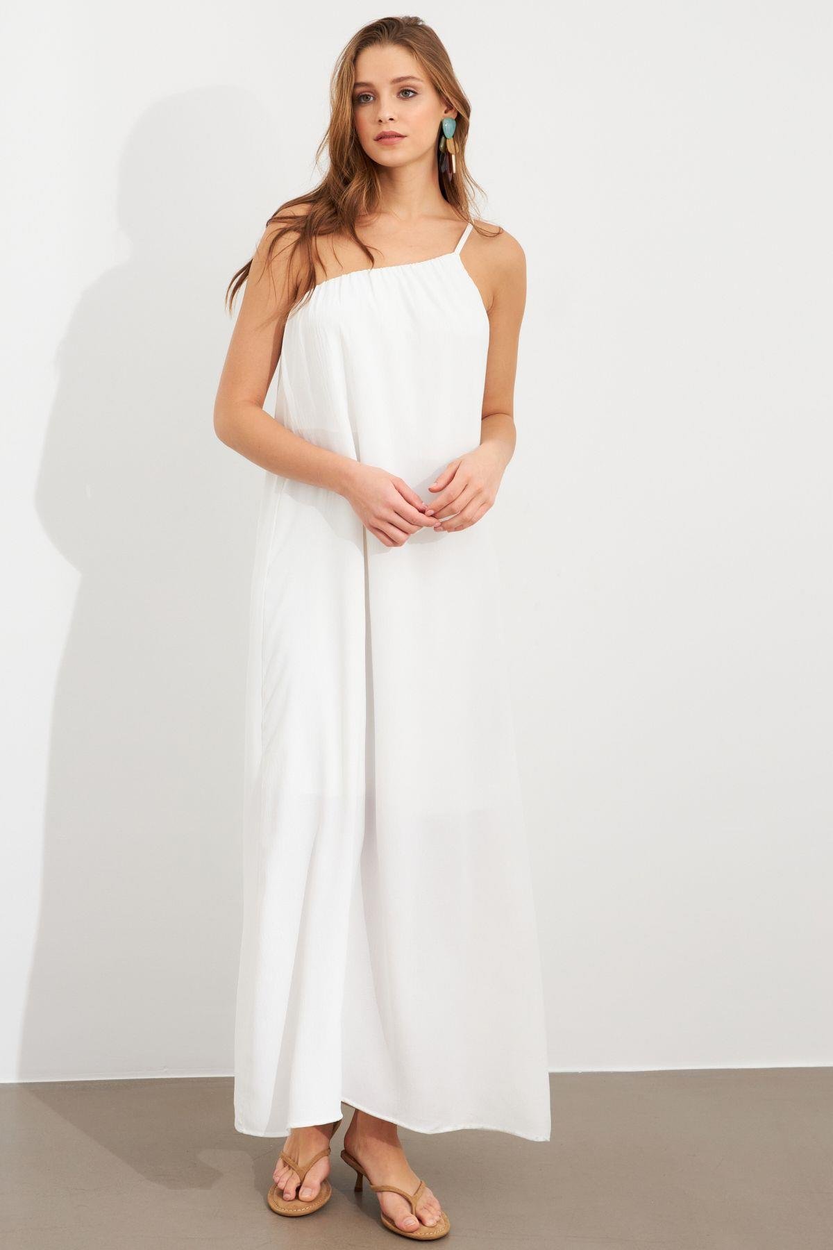 Kadın Yeşil Maxi Basic Elbise İRE1012