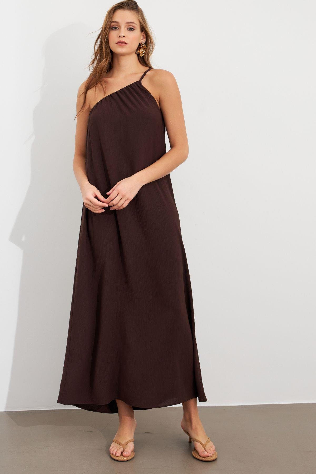 Kadın Yeşil Maxi Basic Elbise İRE1012