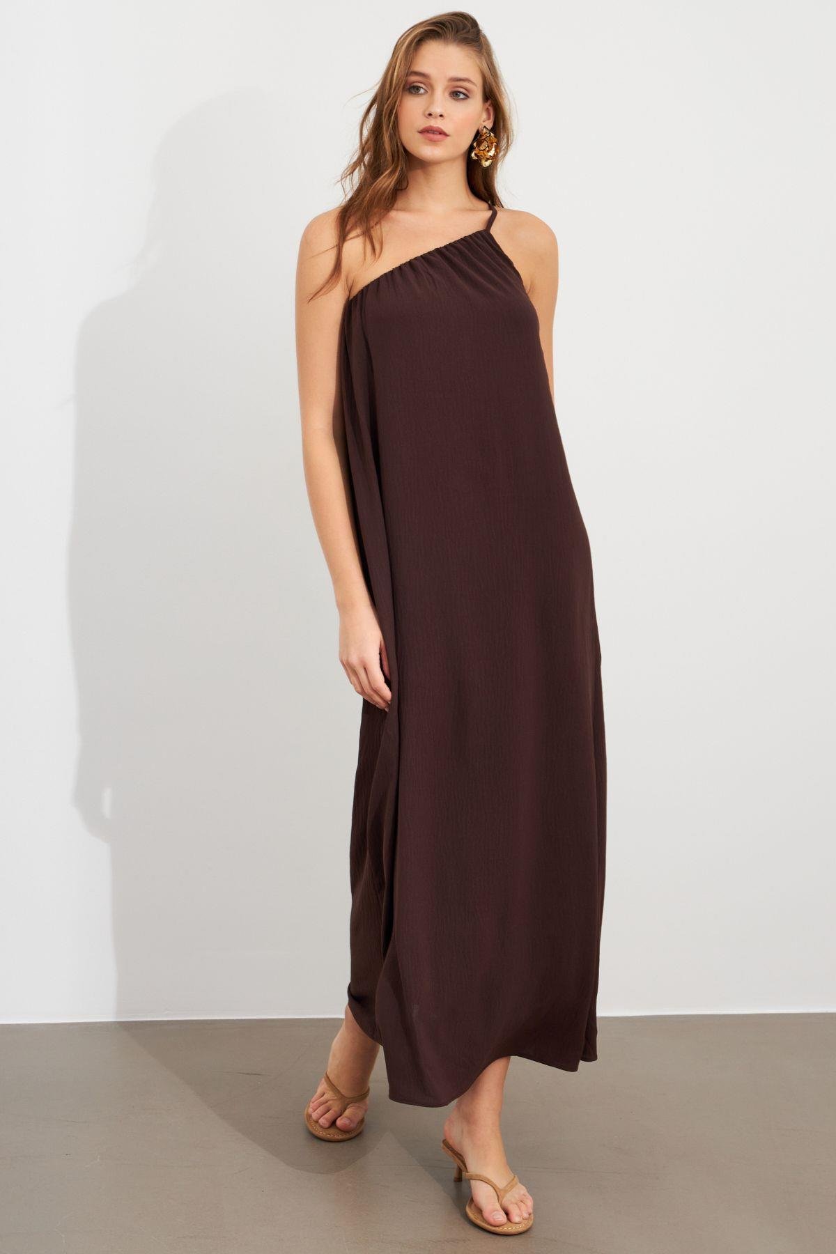 Kadın Yeşil Maxi Basic Elbise İRE1012