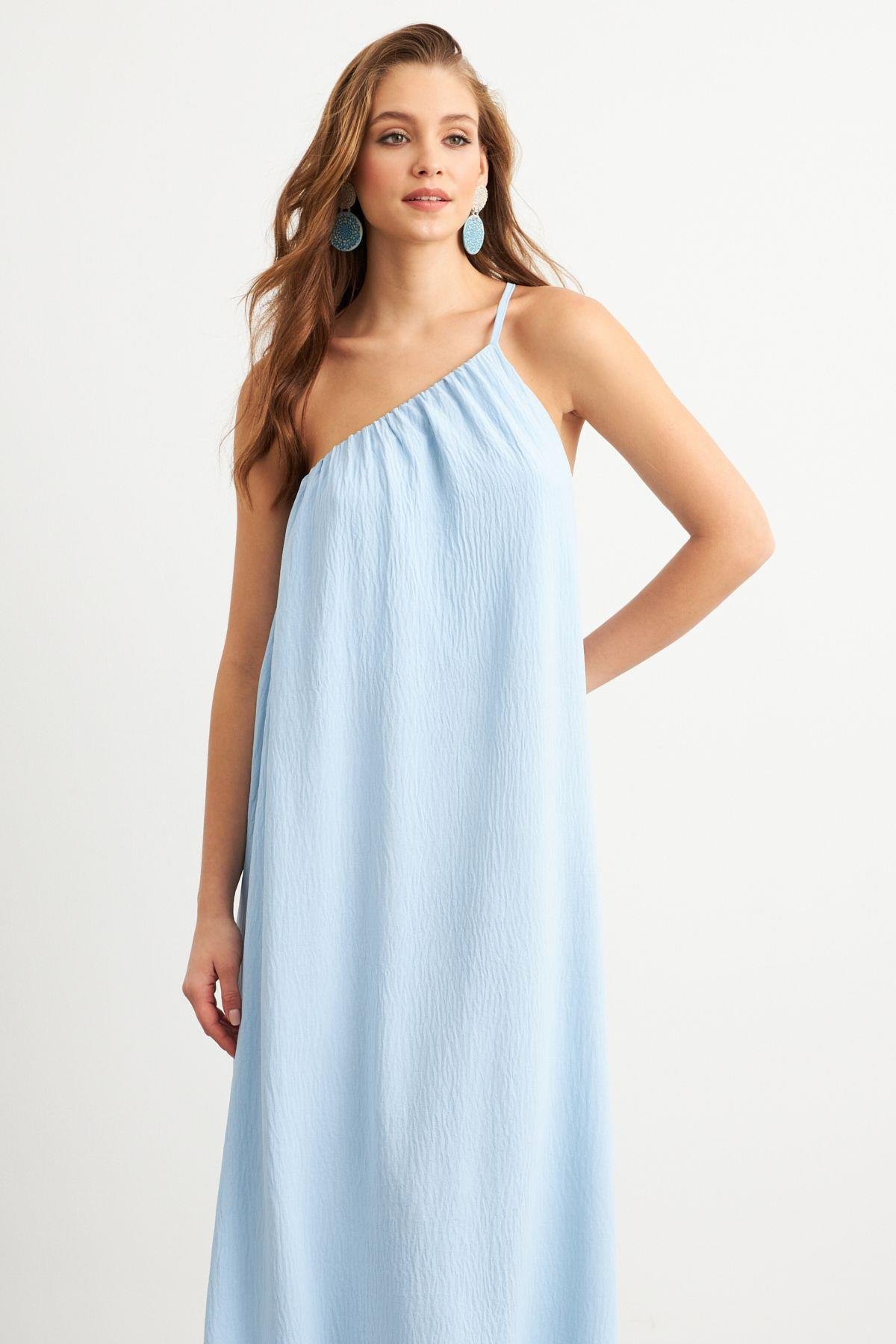 Kadın Yeşil Maxi Basic Elbise İRE1012
