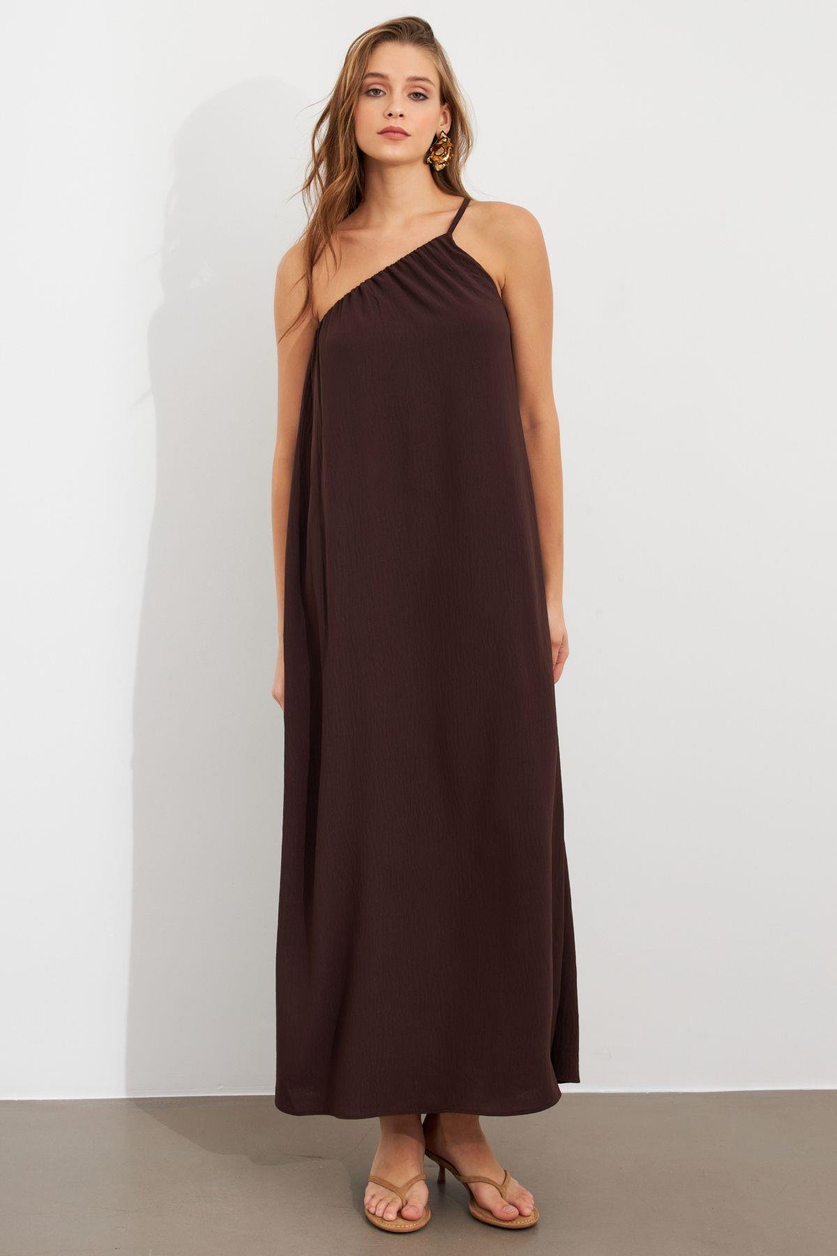 Kadın Yeşil Maxi Basic Elbise İRE1012
