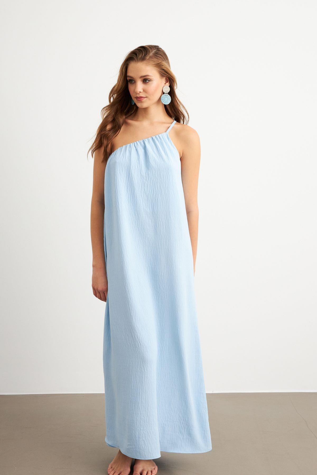 Kadın Yeşil Maxi Basic Elbise İRE1012