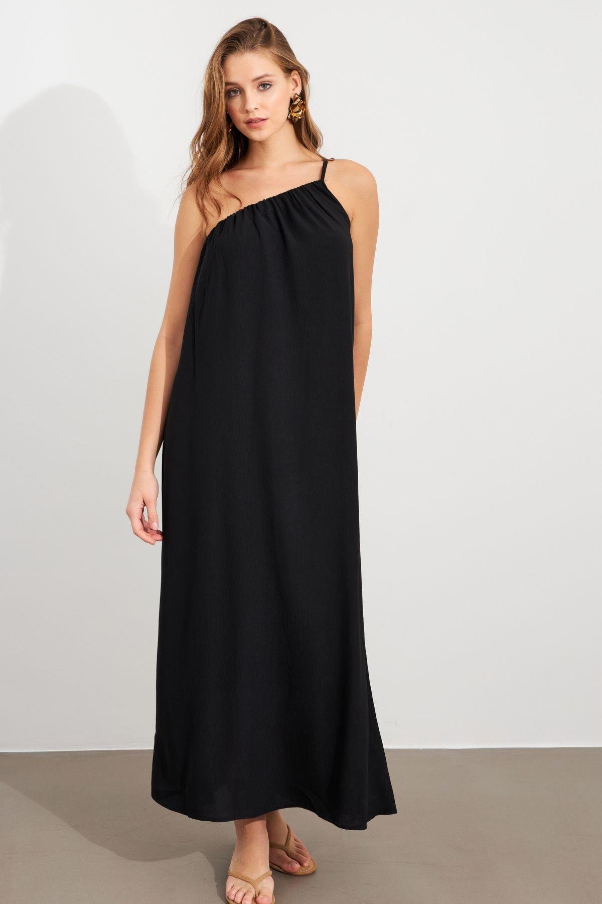 Kadın Yeşil Maxi Basic Elbise İRE1012