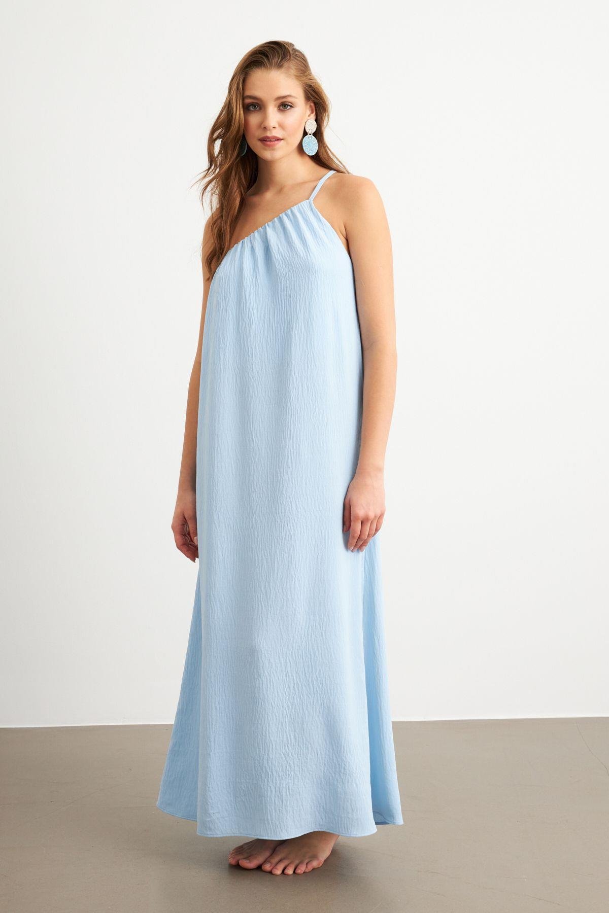 Kadın Yeşil Maxi Basic Elbise İRE1012