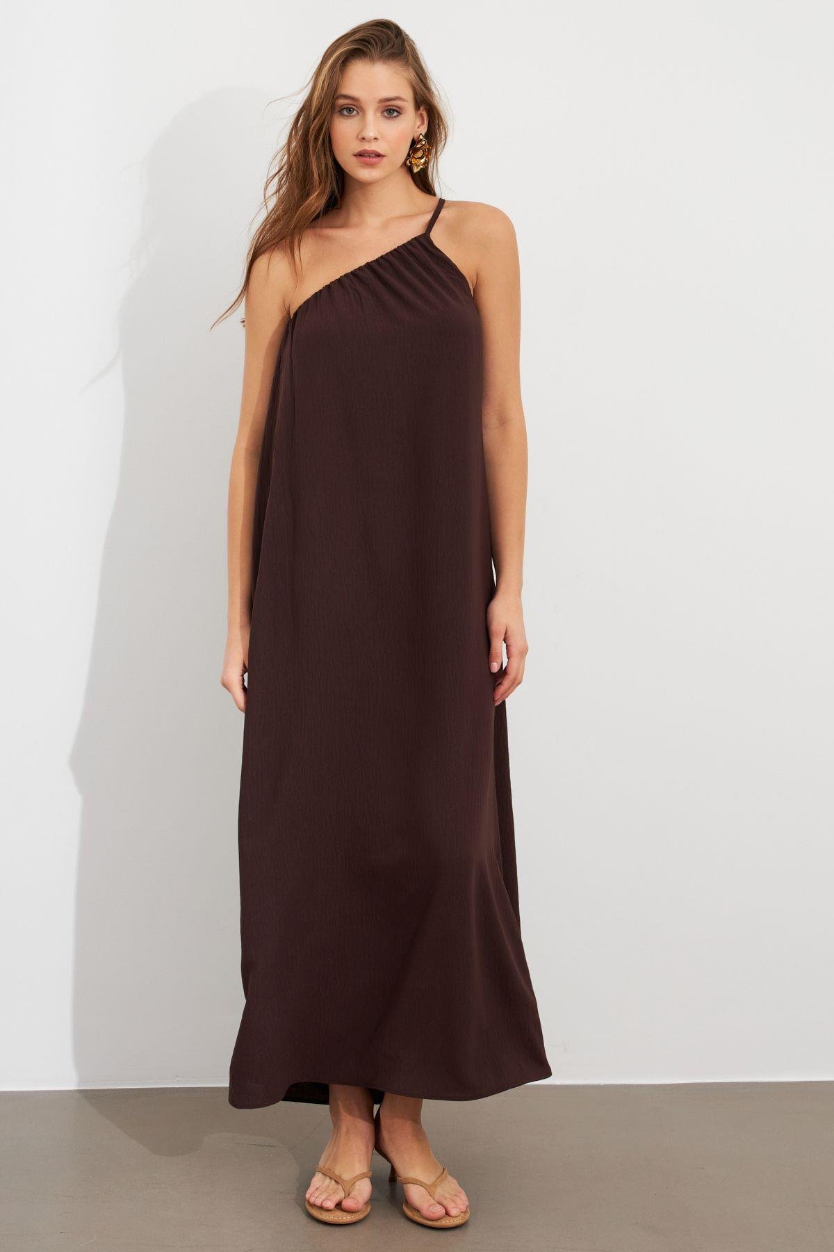 Kadın Yeşil Maxi Basic Elbise İRE1012