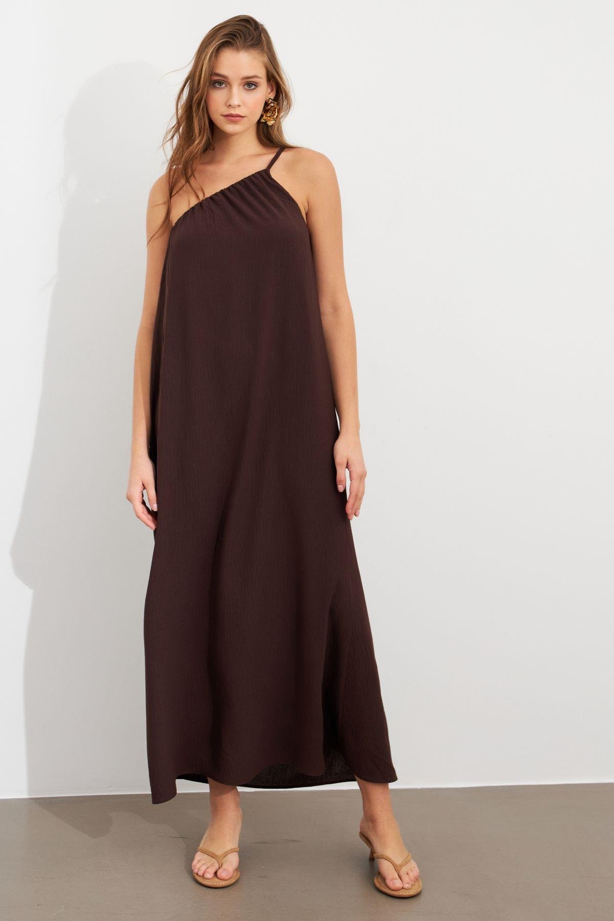 Kadın Yeşil Maxi Basic Elbise İRE1012