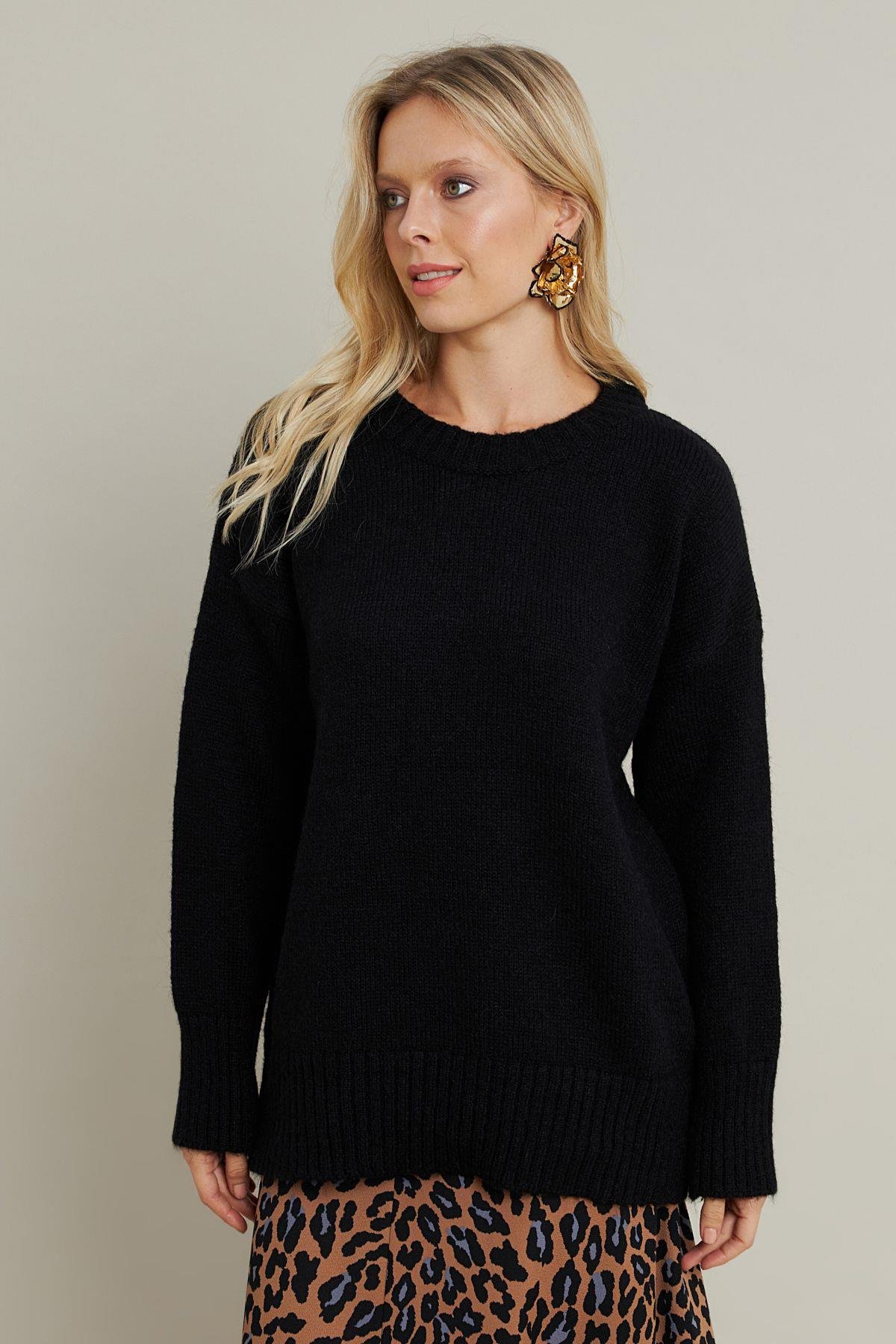 Kadın Yeşil Salaş Kazak MYV104