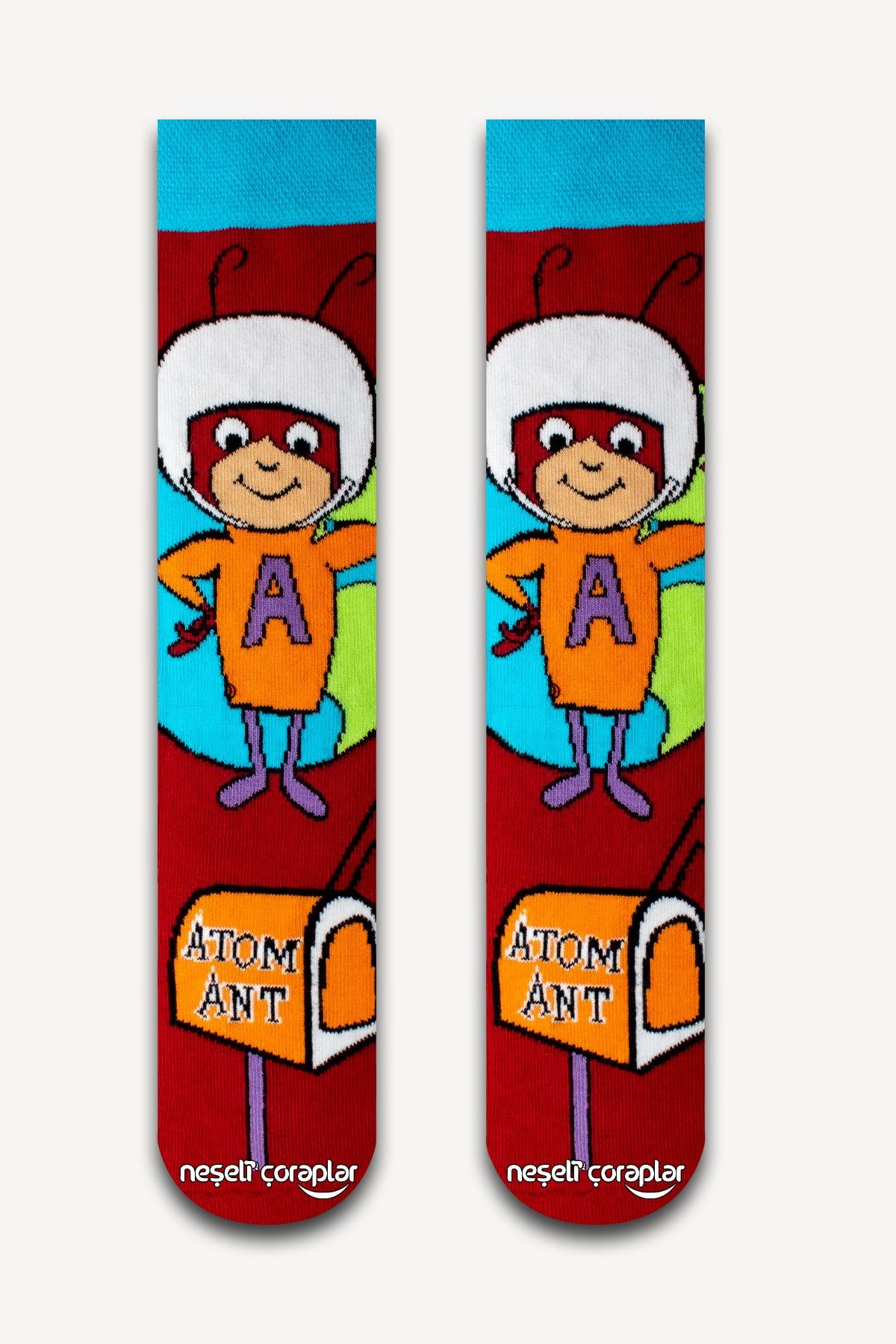 Atom Karınca Renkli Çorap