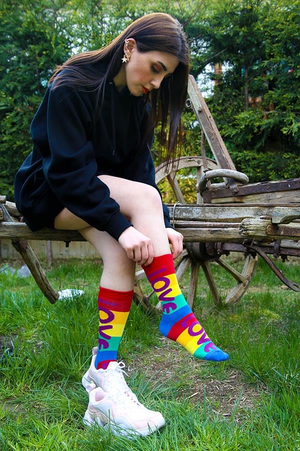 Love Colourful Renkli Kadın Çorap