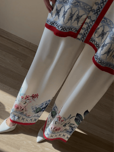 FLORAL İPEK SATEN TAKIM