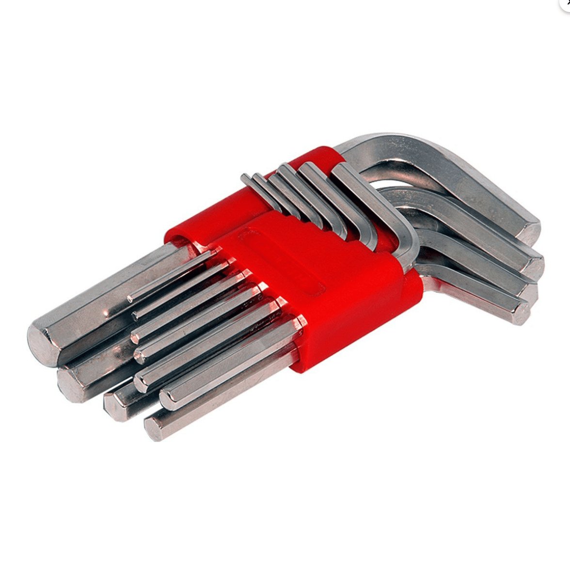 Allen Anahtar Takim Altı Köşe Standart Boy (mm) (10 Parca)