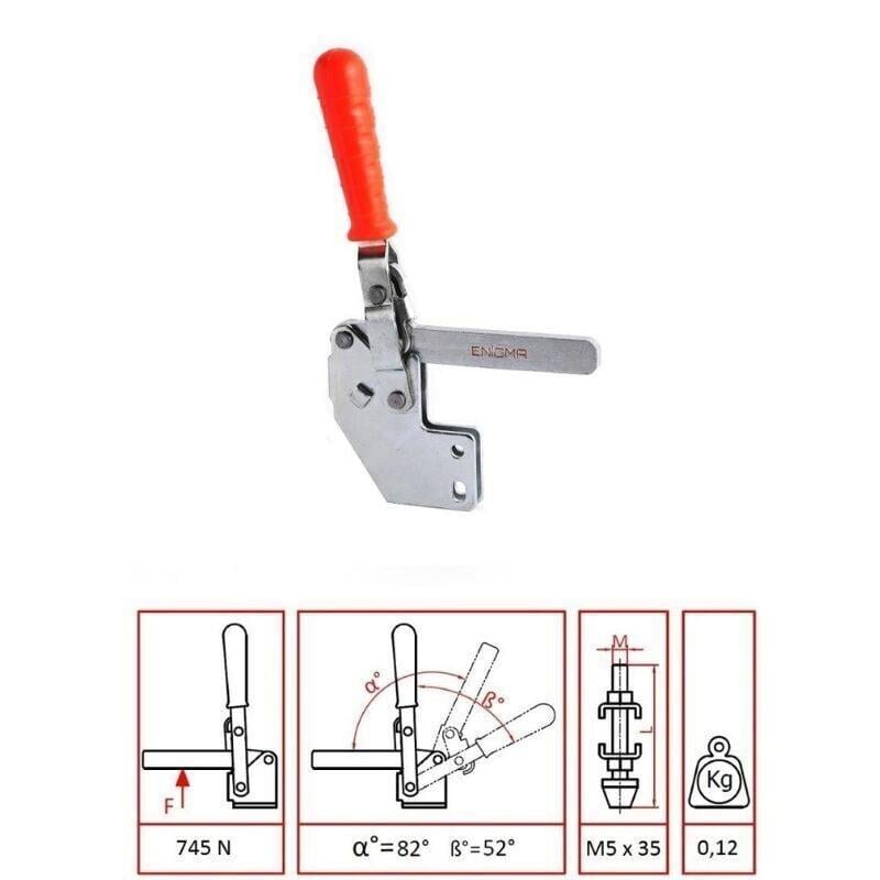 Enigma Alın Taban Clamp Dikey Bağlantı Elemanı 1105 P-L